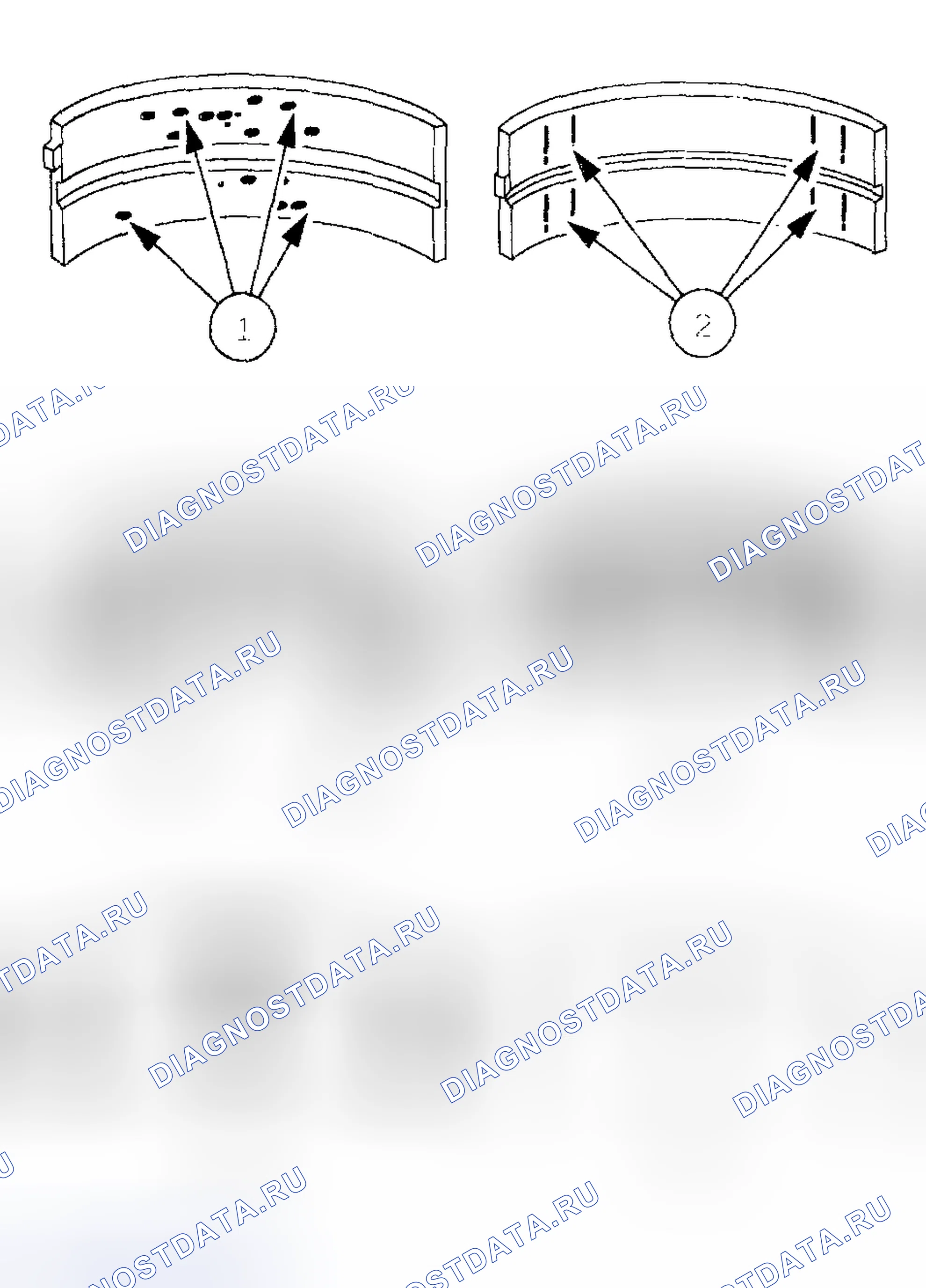 Рис. 626: Проверка подшипников. Mazda Flair II