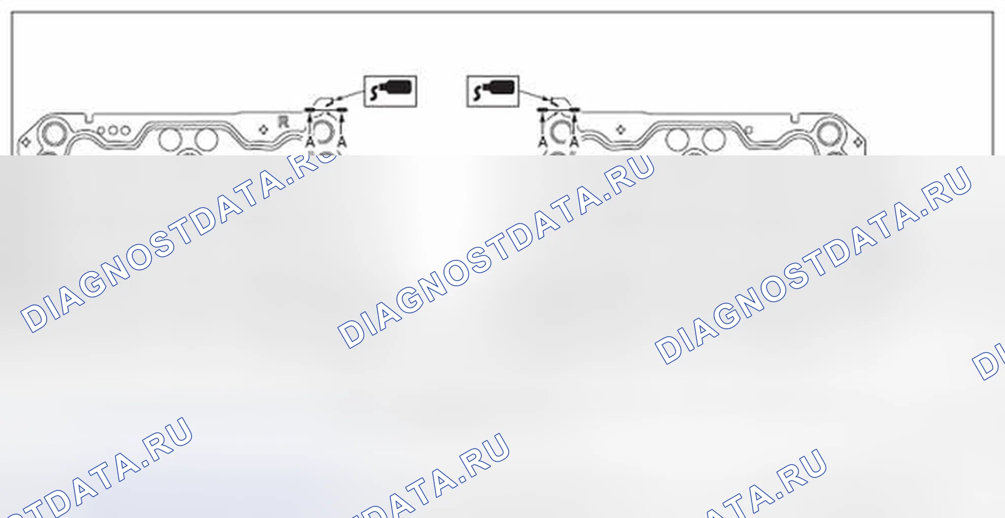 Рис. 988: ГОЛОВКА ЦИЛИНДРОВ ПРАВАЯ. Subaru Impreza WRX GE рестайлинг