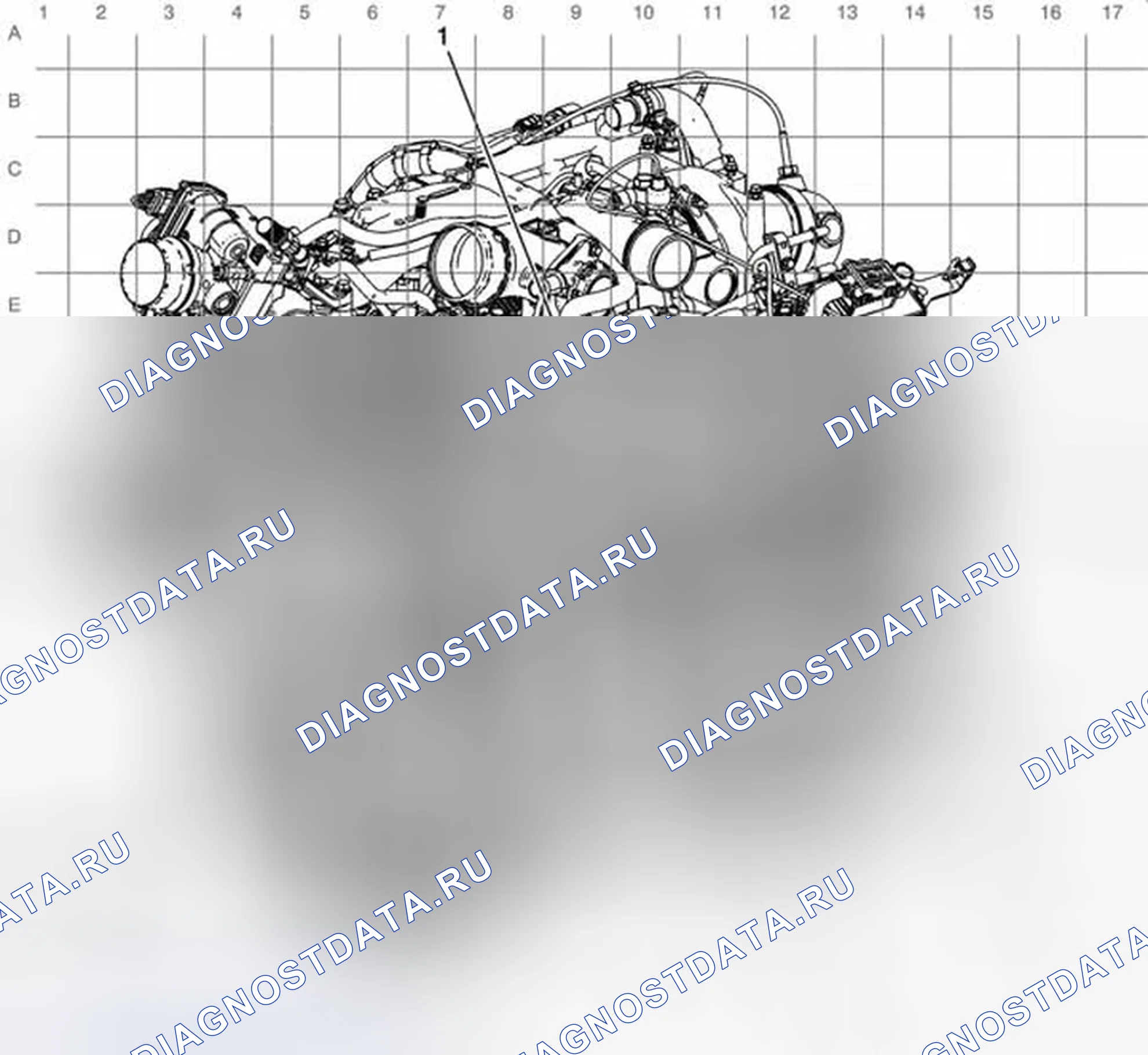 Рис. 127: Левая передняя часть схемы прокладки кабелей двигателя (Lgh). GMC RV Cutaway G3500 