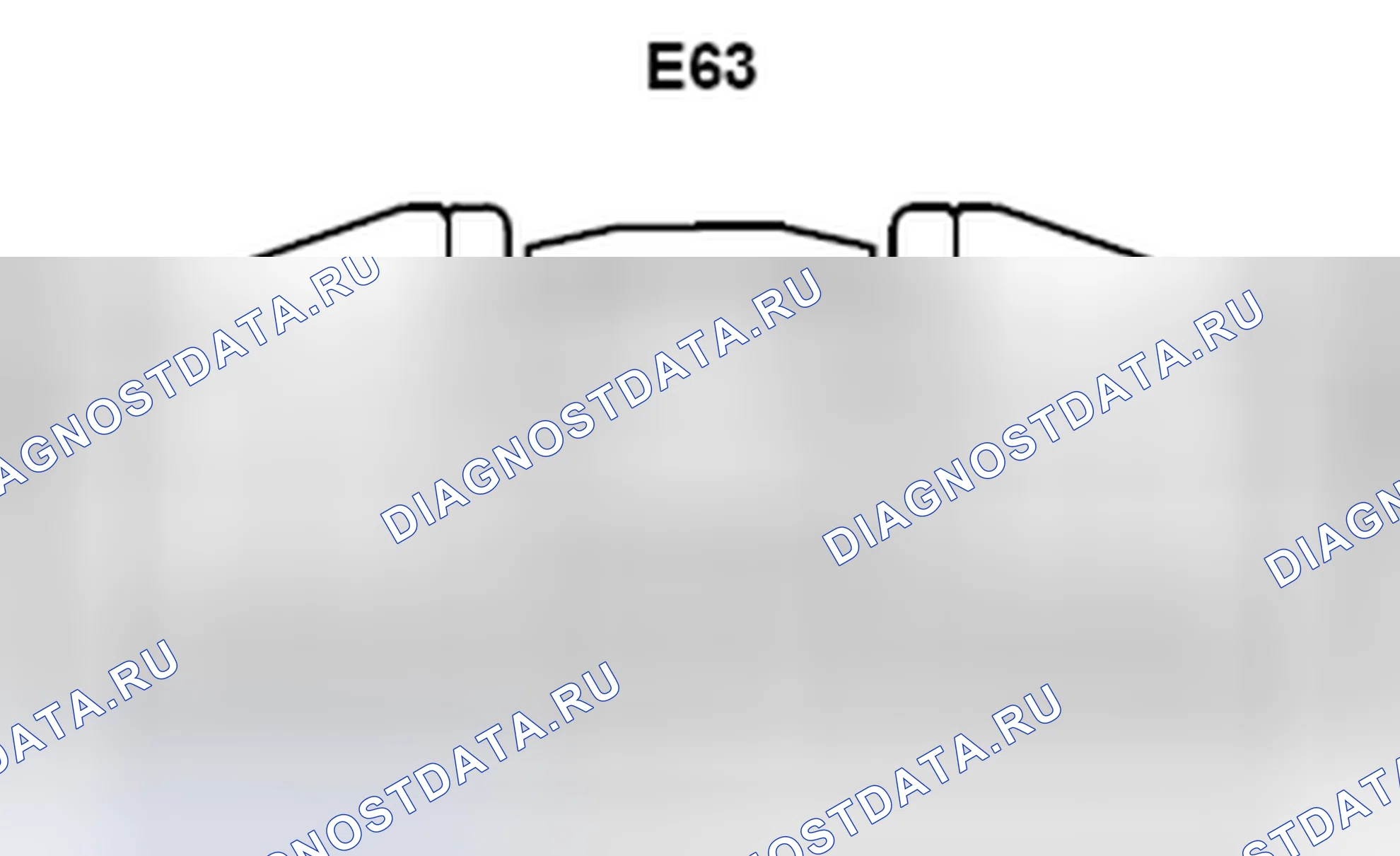 Рис. 411: Вид с торца разъема ЭБУ основного корпуса (E63). Toyota Matrix E140