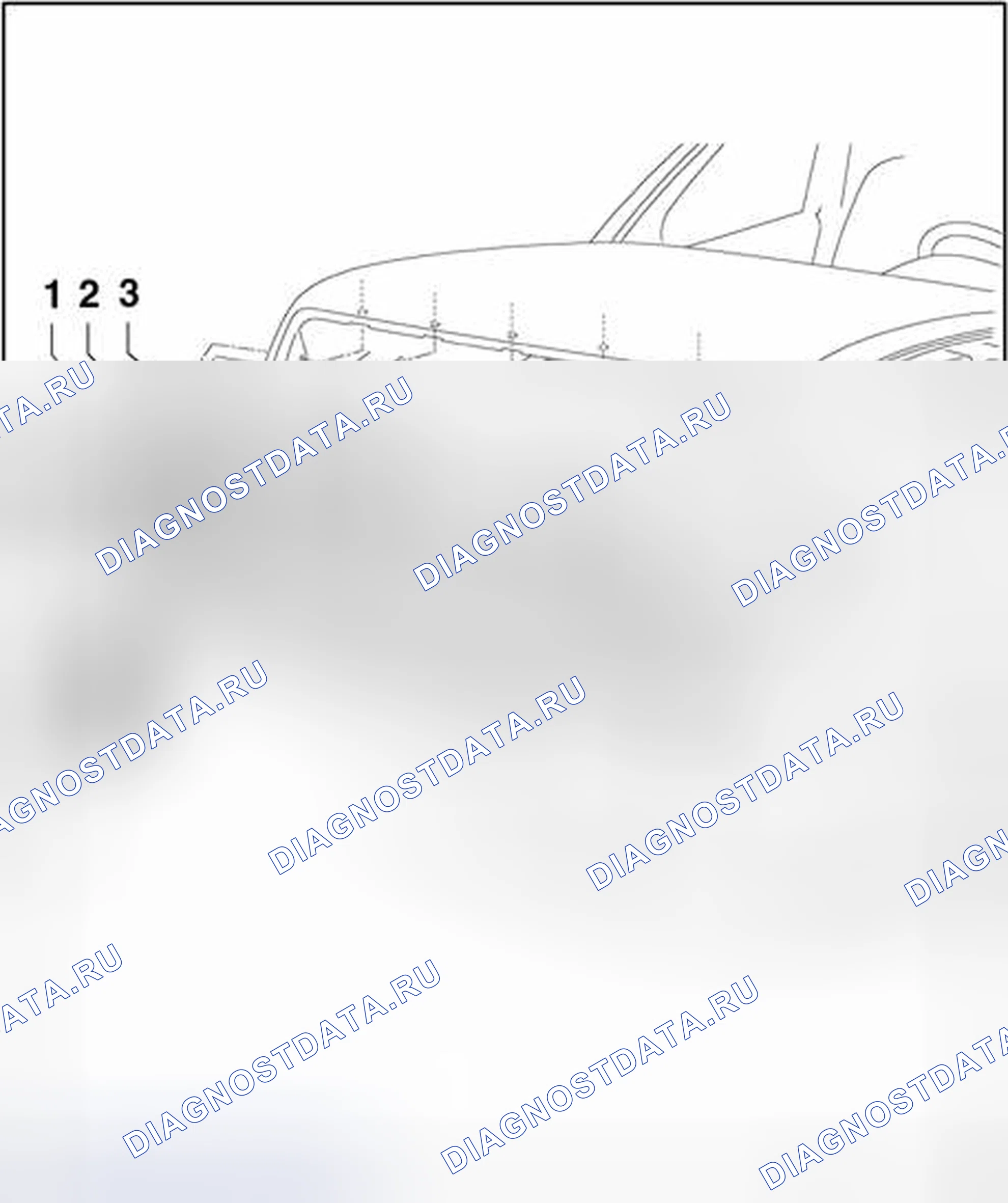 Рис. 207: Решетка радиатора, обзор сборки. Volkswagen Phaeton I