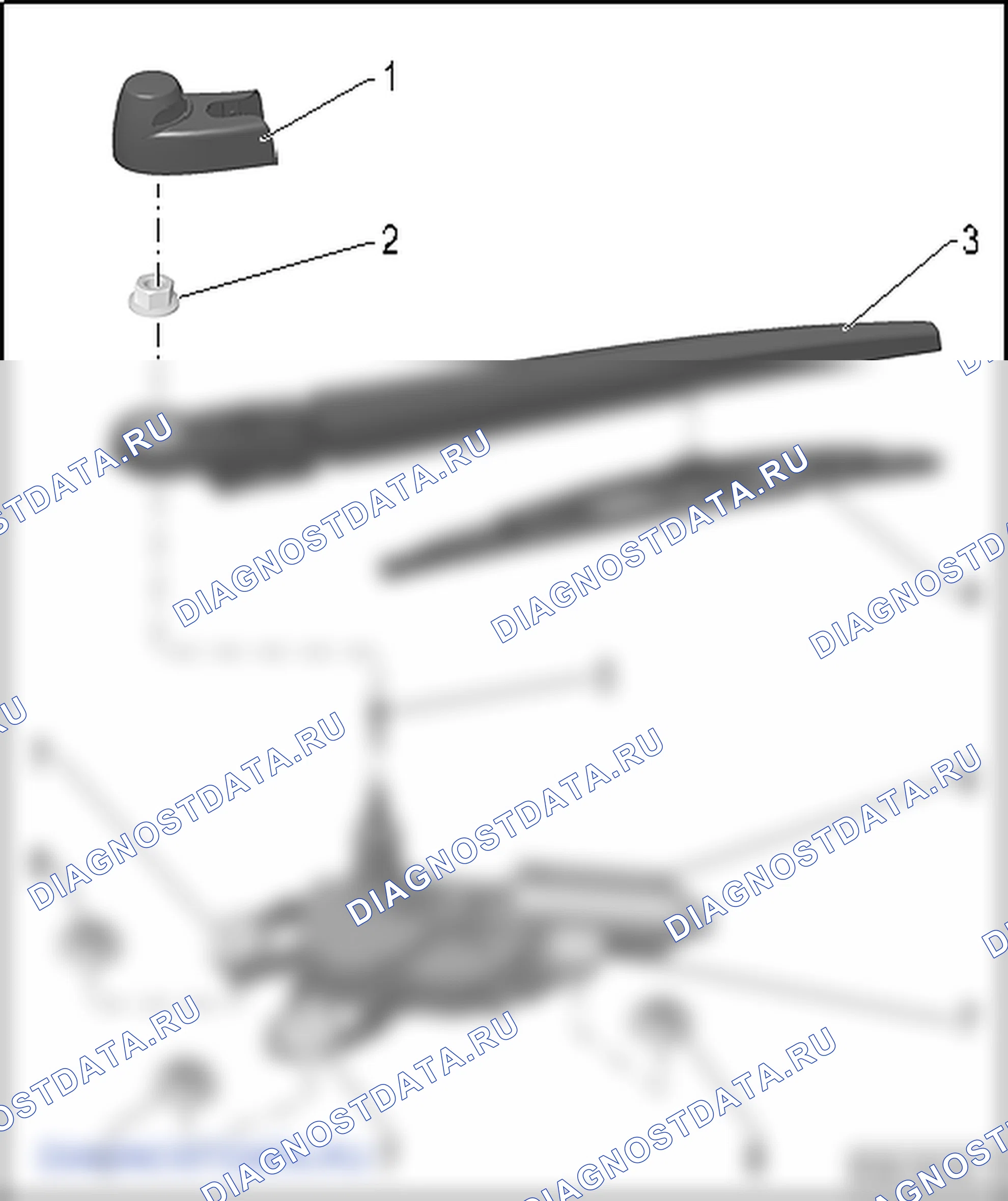 Стеклоочиститель заднего стекла. SEAT Ibiza IV