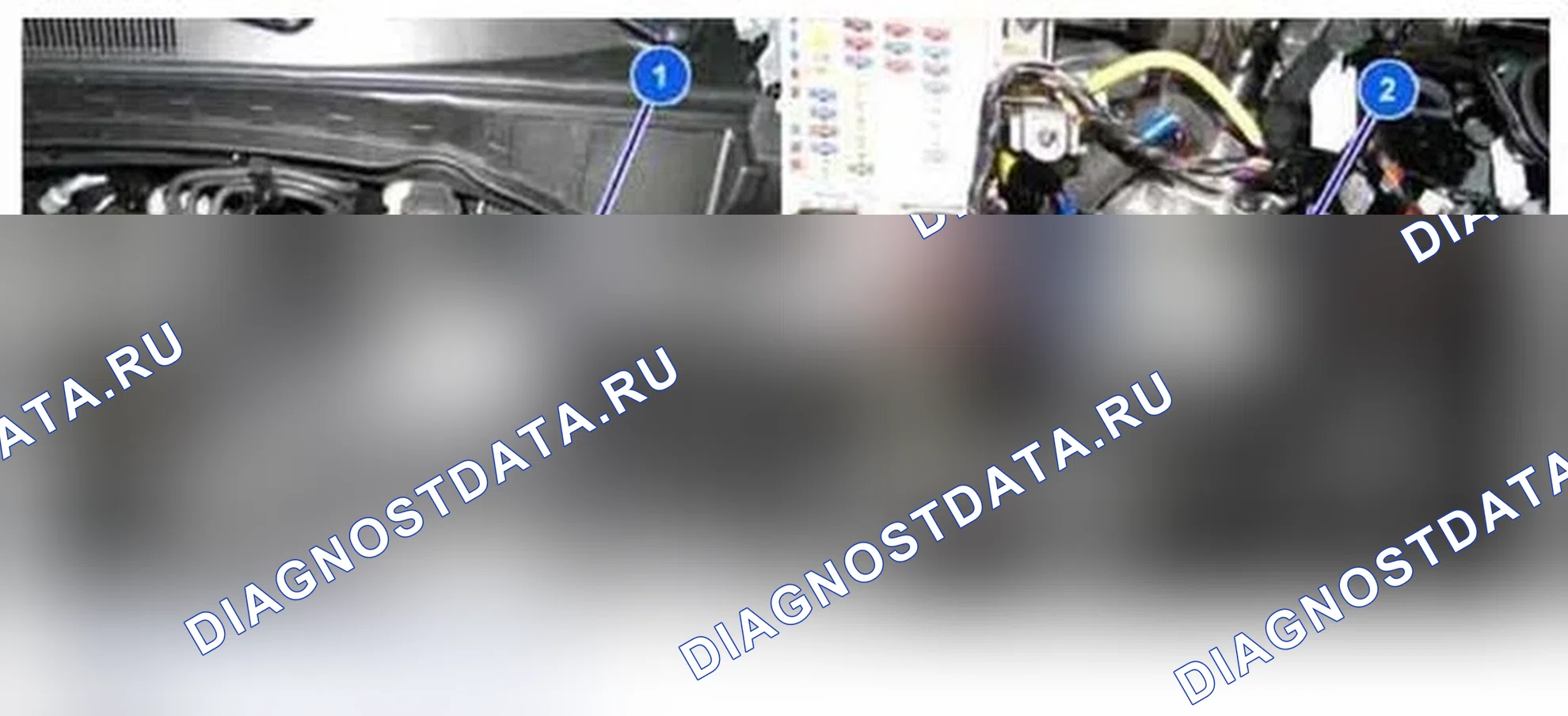 Рис. 25: Расположение компонентов. Hyundai Santa Fe III