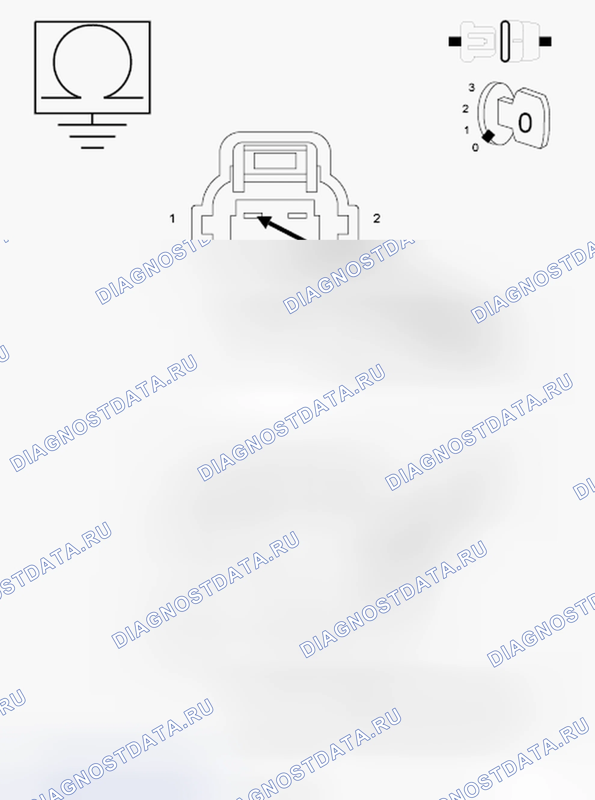 Рис. 1040: Диагностический тест. RAM Pickup 2500 