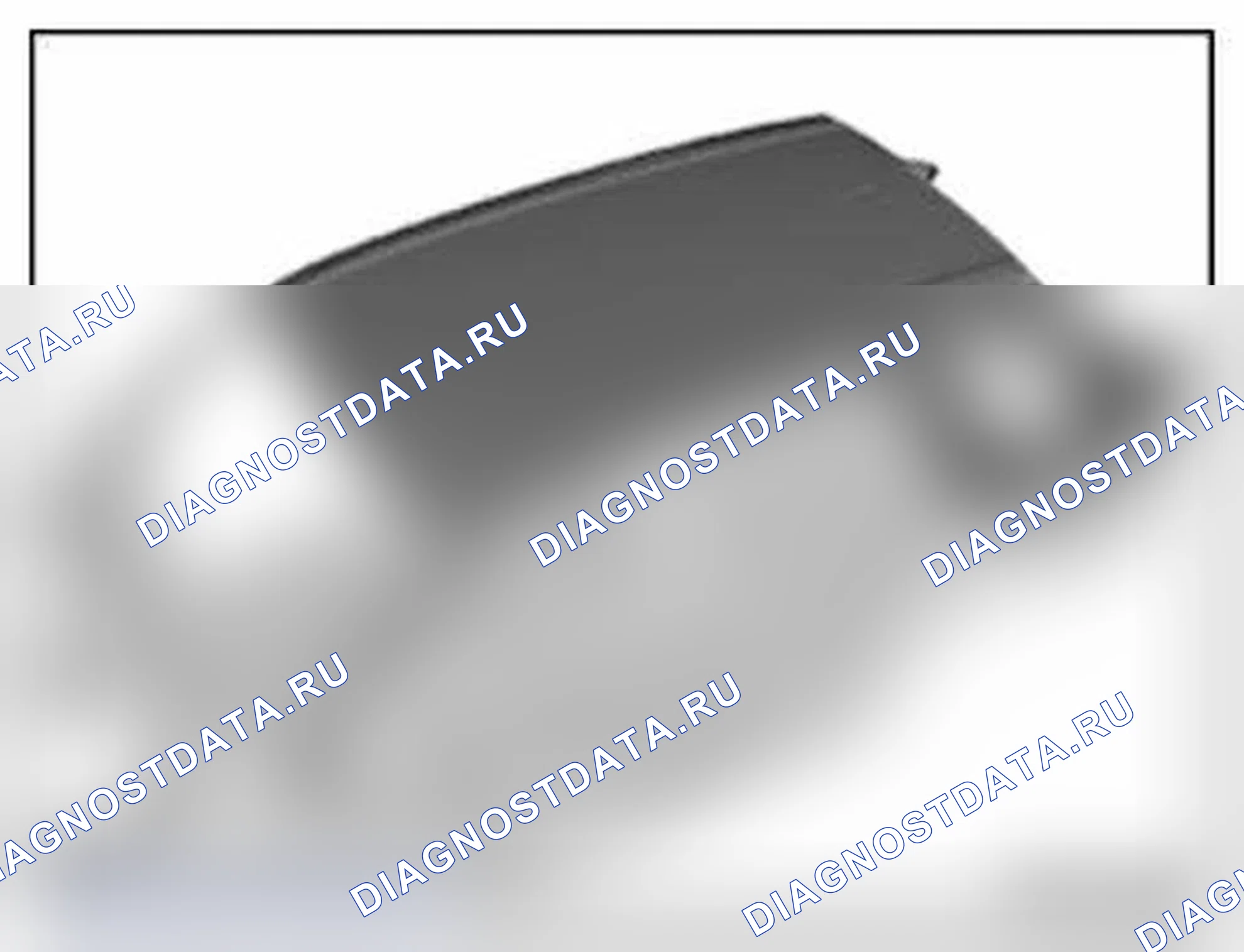 Рис. 14: Крыша с каркасом крыши. BMW X5 M E70