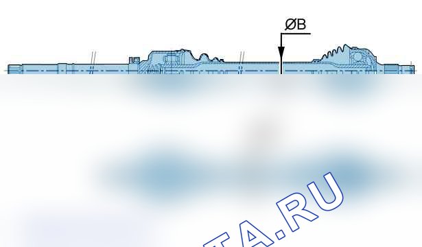 Общие характеристики: Приводные валы — b2fp06sd. Citroen C4 I
