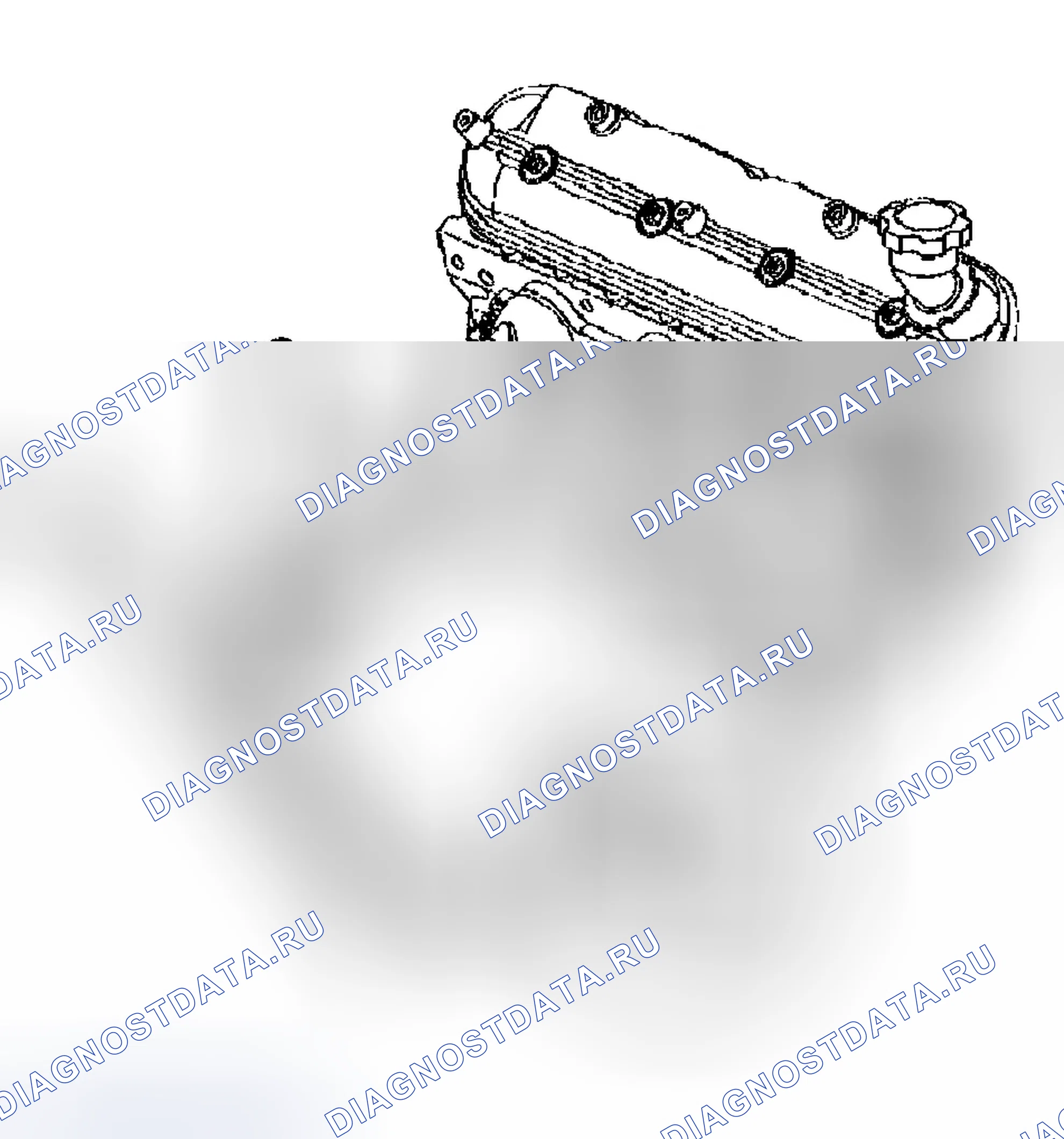 Рис. 1133: Индикатор уровня масла и демонтаж трубки. Chevrolet Chevy Express H2500 