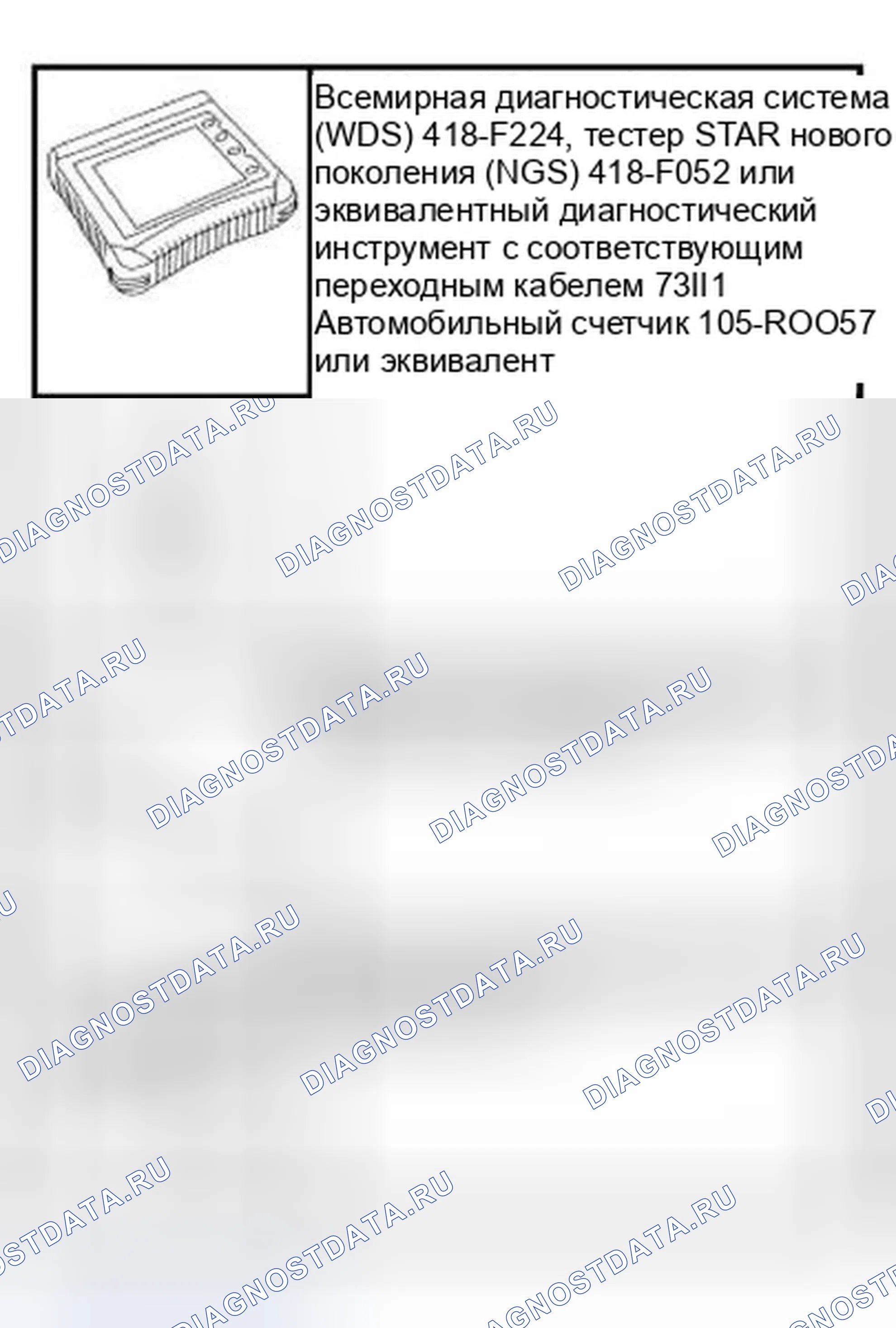 Рис. 1: Специальный инструмент (ы). Ford Thunderbird XI