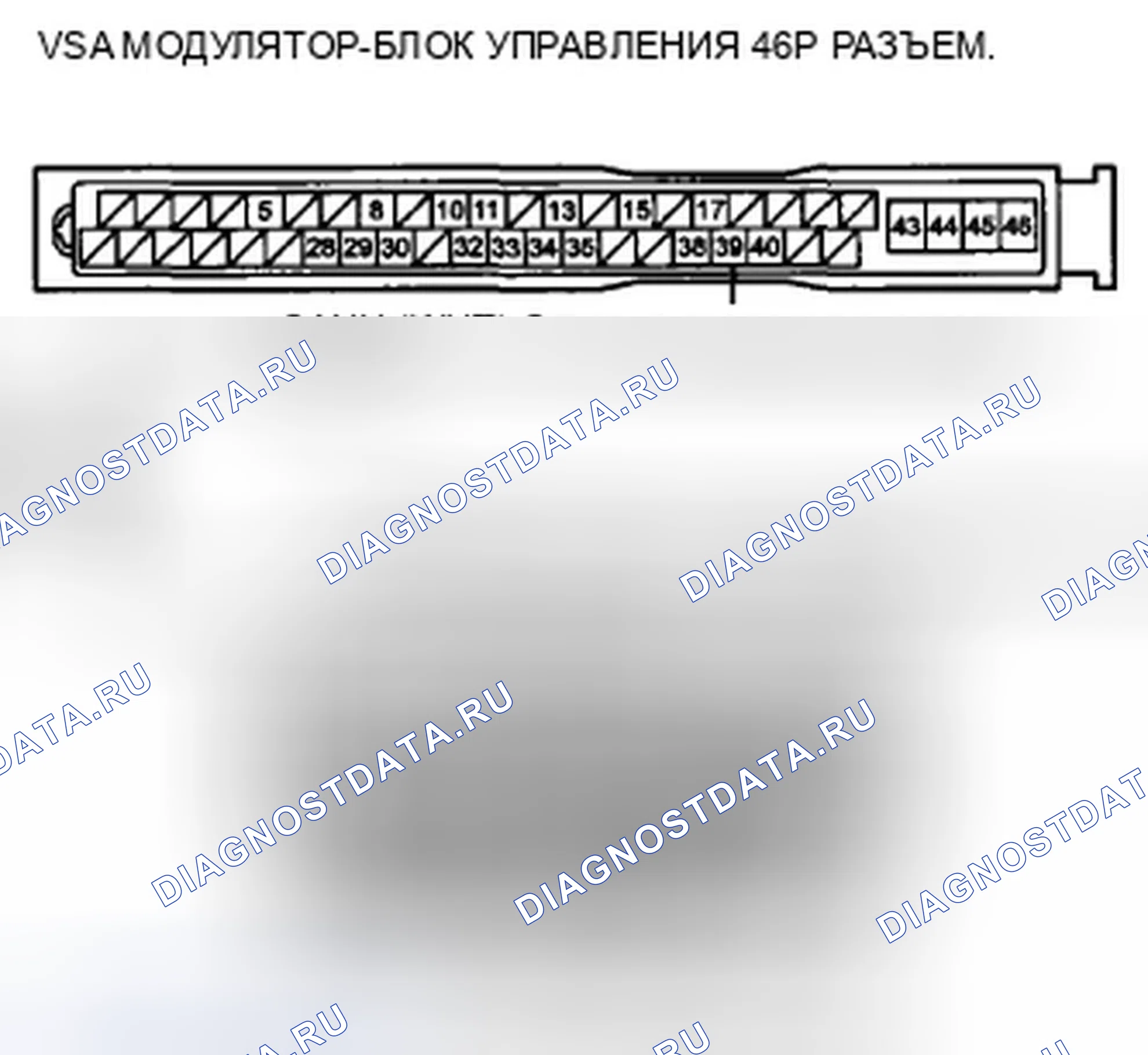 Рис. 578: расшифровка кода ошибки U0122: Неисправность F-CAN (блок управления модуляторами блок управления силовым агрегатом (PCM) (блок управления силовым агрегатом)-VSA). Honda CR-V III