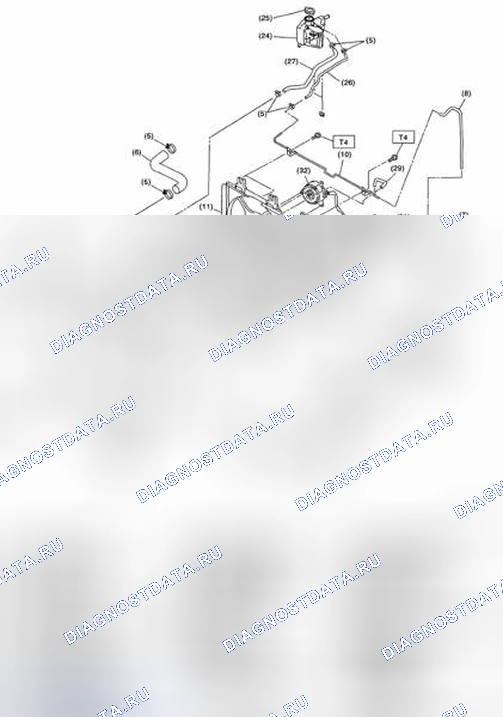 Рис. 53: РАДИАТОР И ВЕНТИЛЯТОР РАДИАТОРА. Subaru Impreza WRX GH