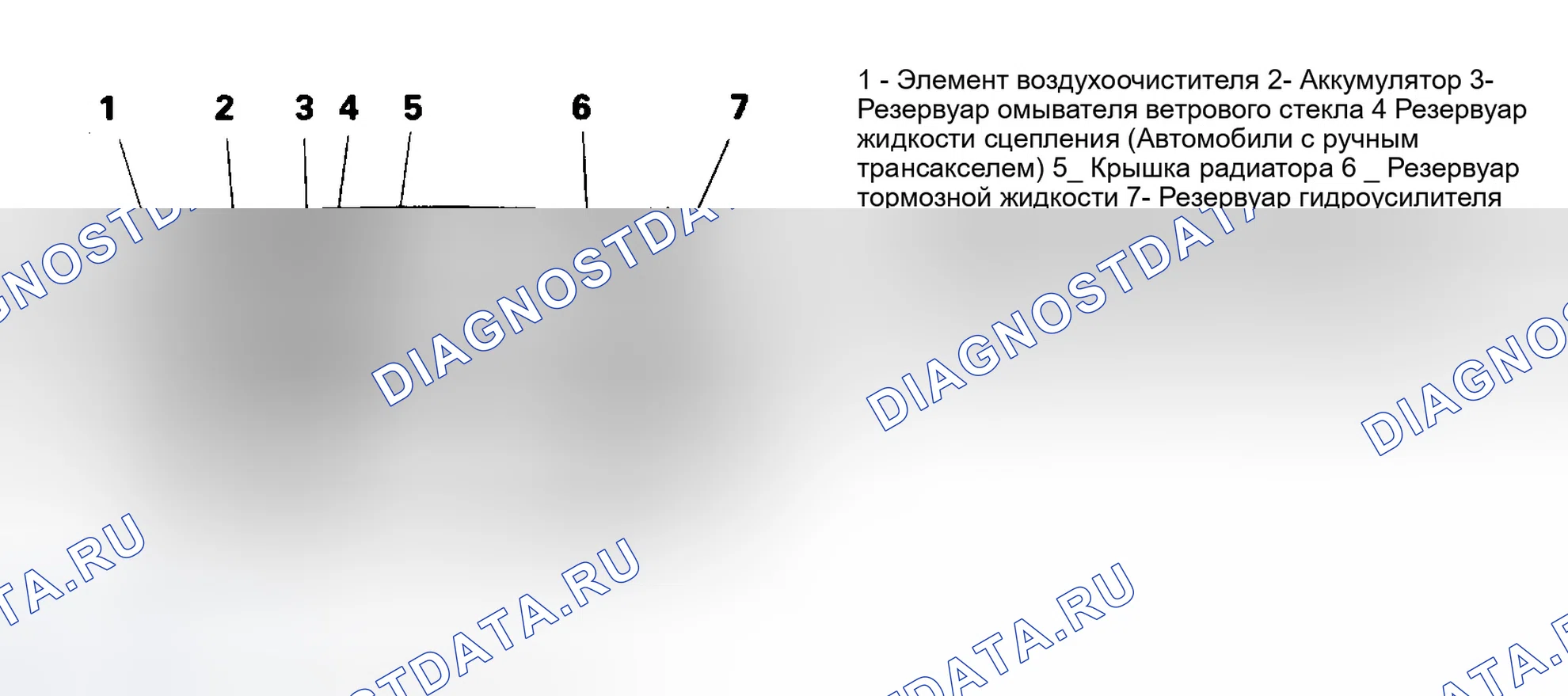 Рис. 6: РАСПОЛОЖЕНИЕ ТОЧЕК ОБСЛУЖИВАНИЯ. Dodge Stealth I