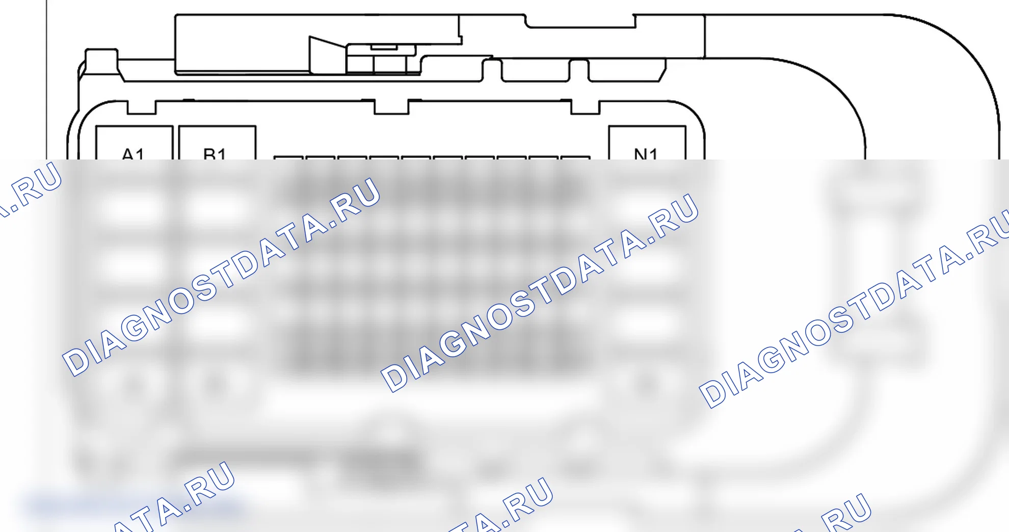 Распиновка разъёма B01-X02(B) — внешний вид и назначение контактов. Wey Latte II