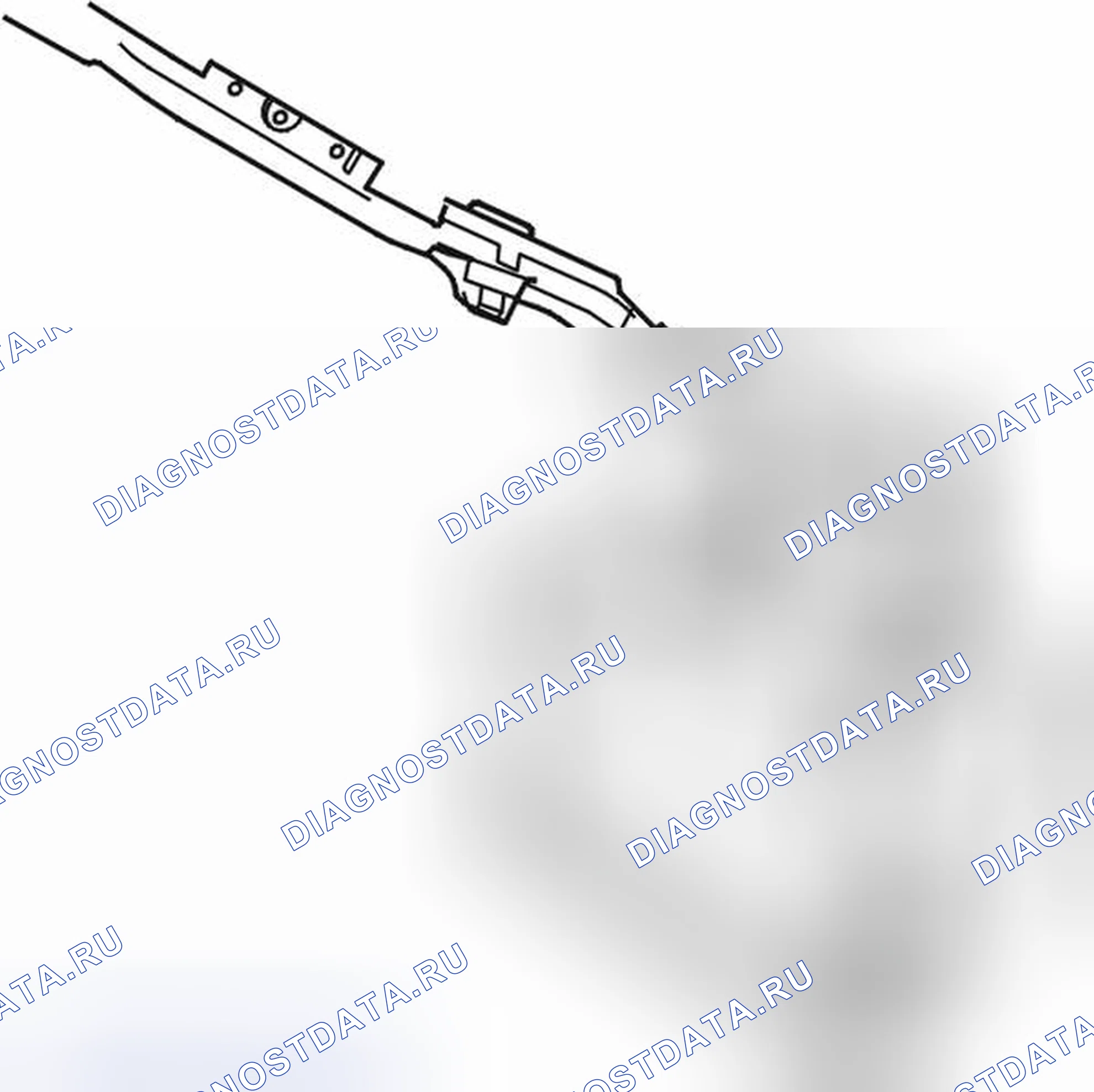 Рис. 363: Установка надувной завесы (Ic) в монтажное приспособление. Volvo S80 I