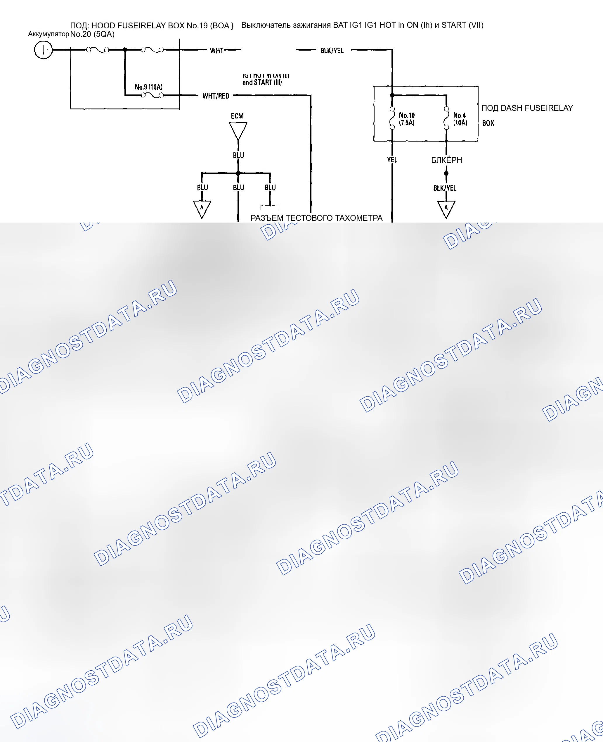 Рис. 217: Принципиальная схема. Honda Civic VII рестайлинг