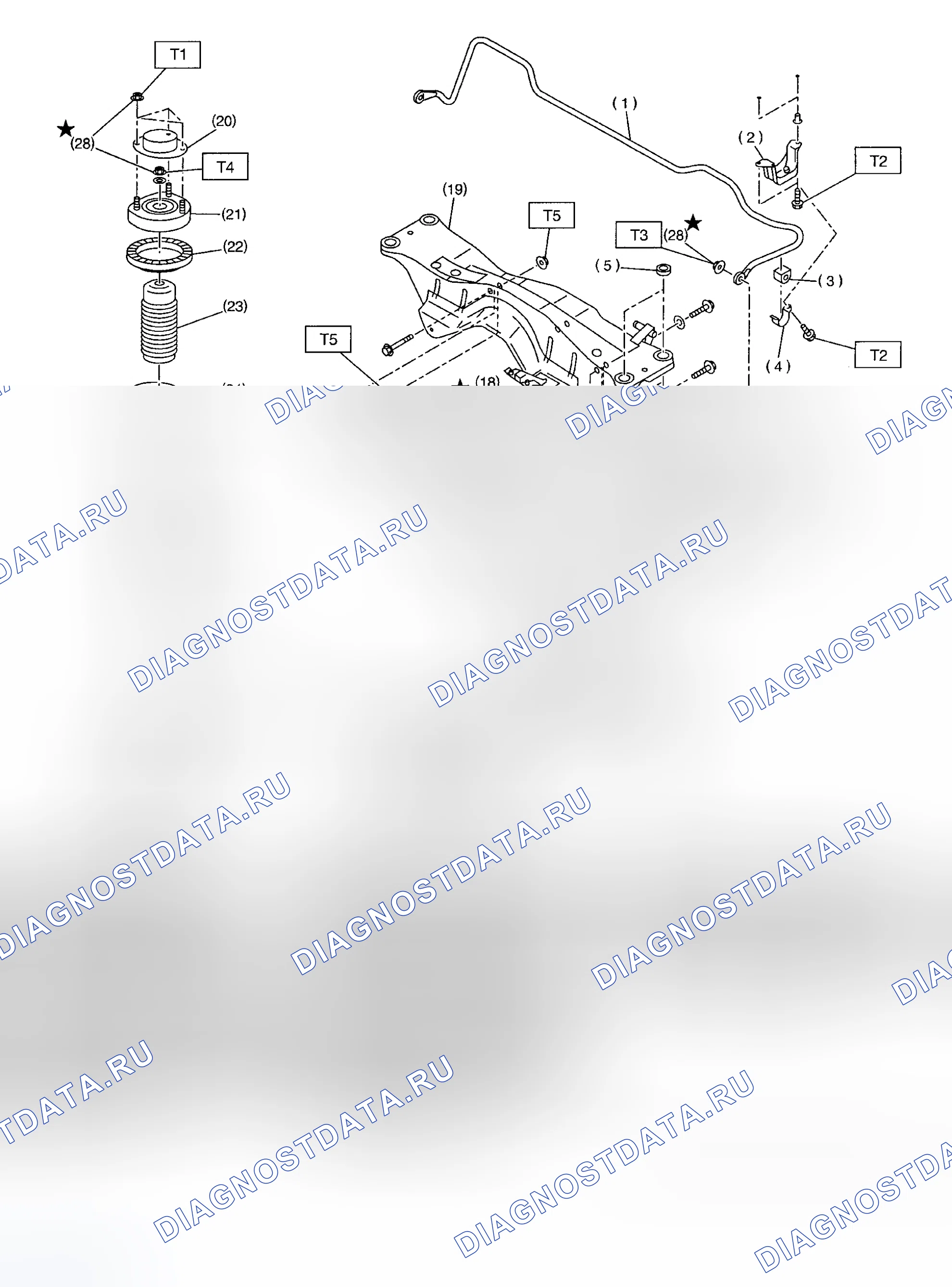 Рис. 1: ОПИСАНИЕ задней подвески. Subaru Impreza WRX GD/GG рестайлинг