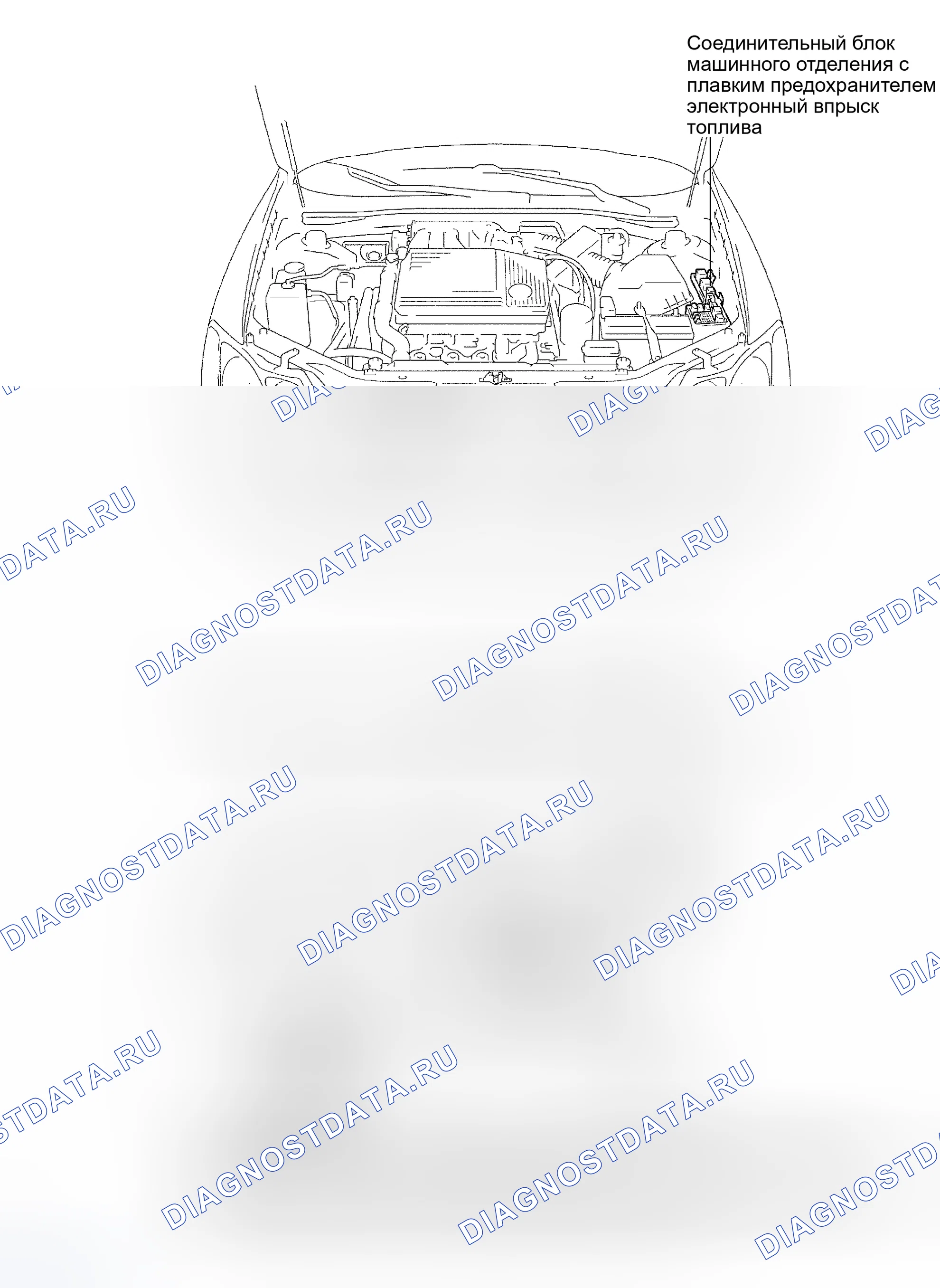 Рис. 35: РАСПОЛОЖЕНИЕ ДЕТАЛЕЙ. Toyota Avalon XX20 рестайлинг
