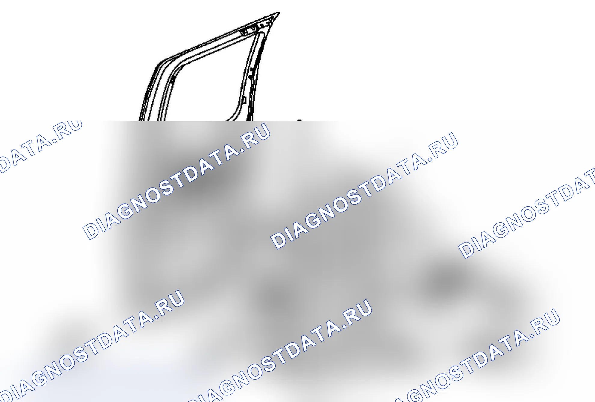 Рис. 12: Замена панели отделки промежуточной боковой двери. Chevrolet Express G1500 