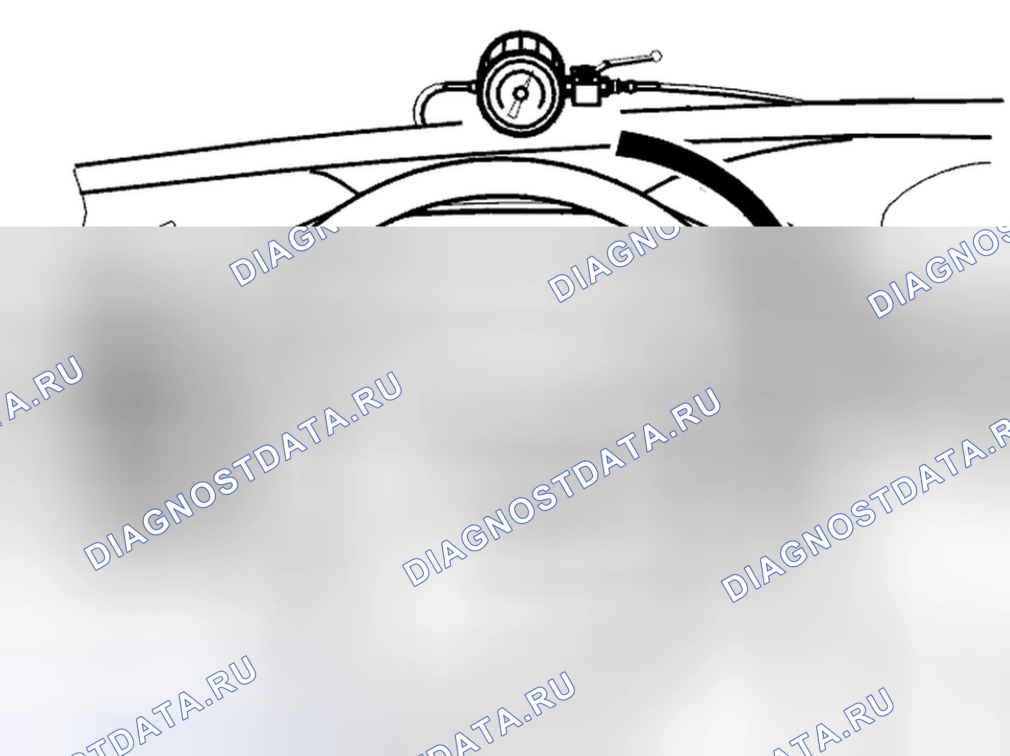 Рис. 237: Проверка баланса при повороте колеса вправо. Volvo C70 I