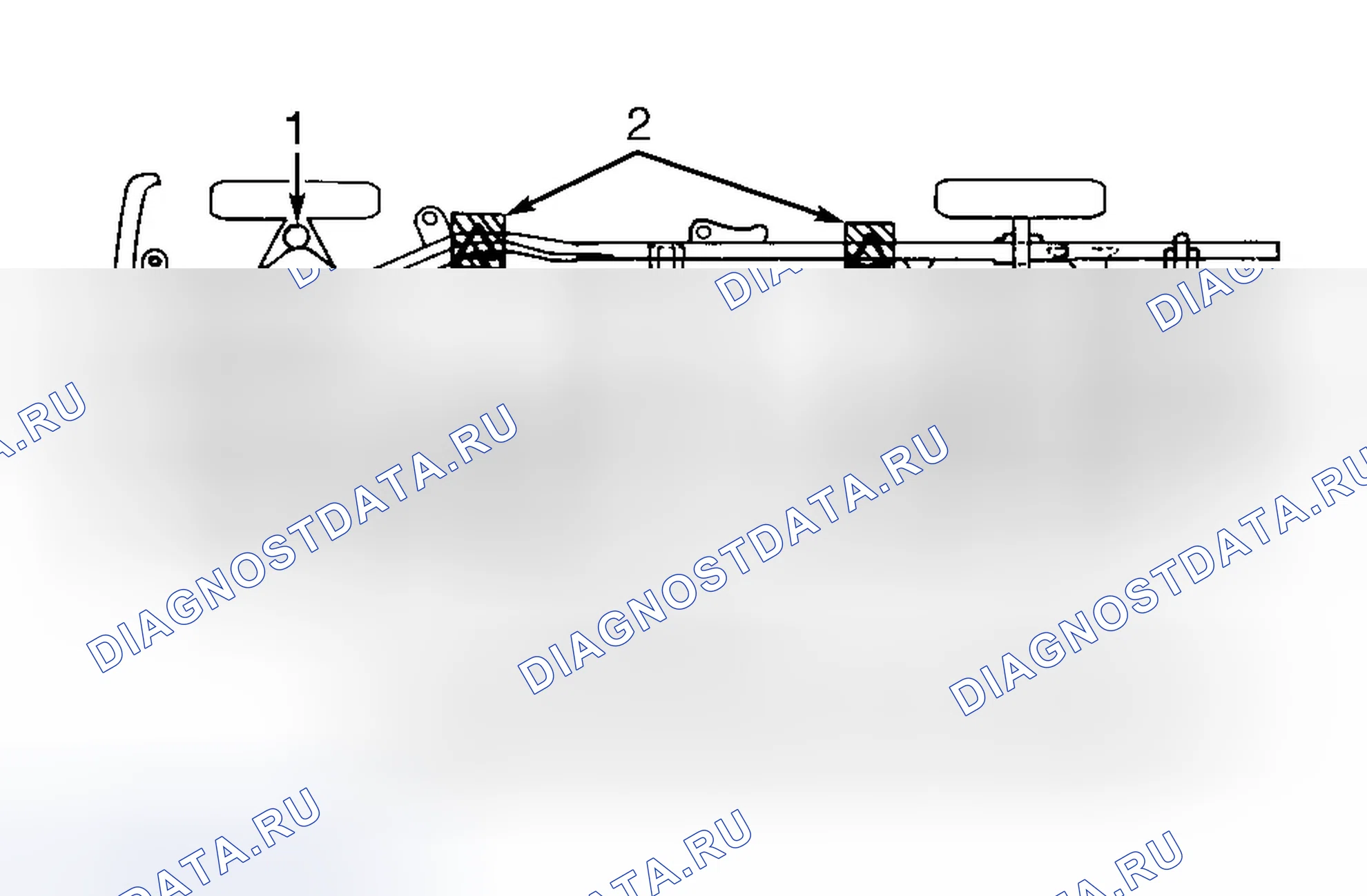 Рис. 1: РАСПОЛОЖЕНИЕ ТАКЕЛАЖНЫХ УЗЛОВ. GMC Cab & Chassis C3500 