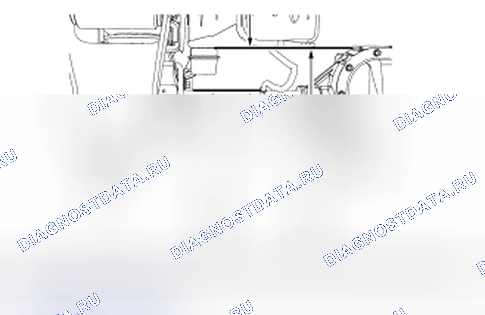 Рис. 21: Измерение высоты заднего хода (SVT Raptor). Ford F-150 XII