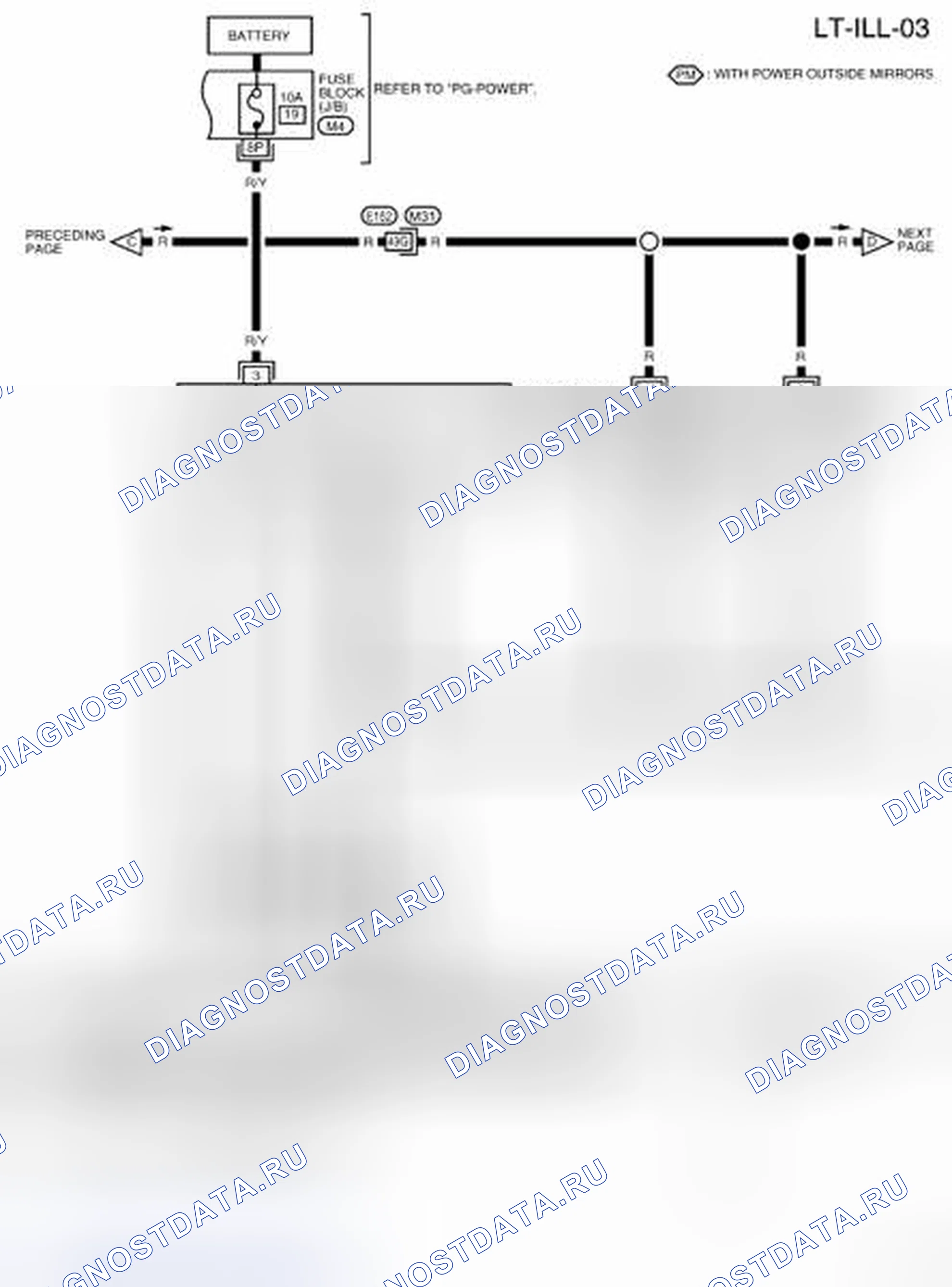 Рис. 80: LT-ILL-03 - электросхема. Nissan Frontier D40