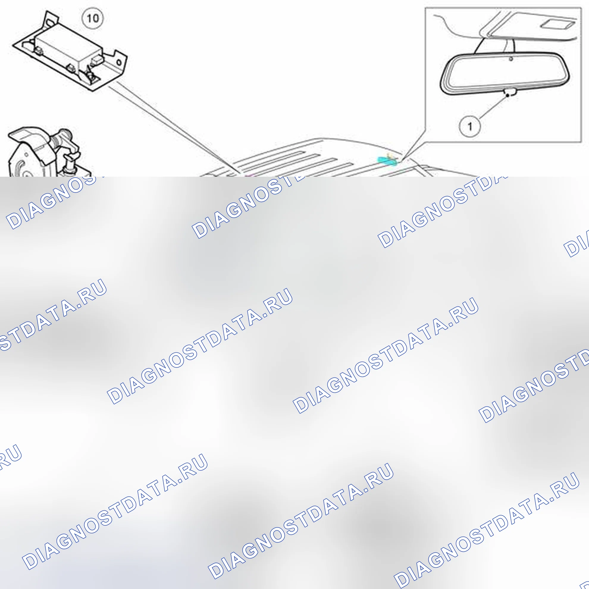 Рис. 7: РУЧКИ, ЗАМКИ, ЗАЩЕЛКИ И СИСТЕМЫ ВВОДА. Land Rover Range Rover L322
