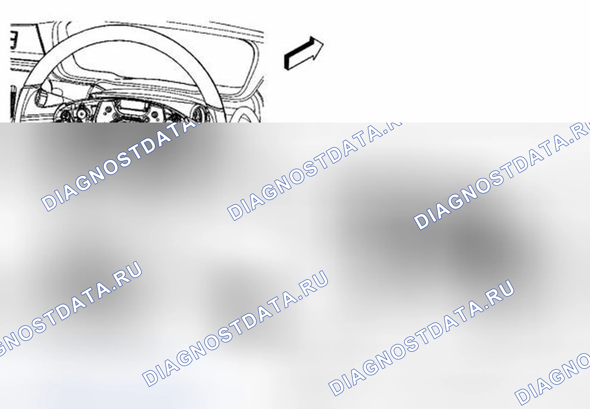 Рис. 10: Замена модуля рулевого колеса надувного ограничителя. Cadillac DTS I