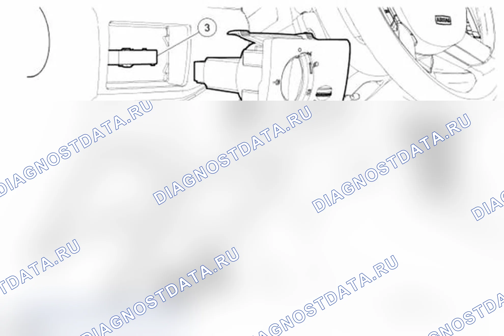 Рис. 104: Переключатель фар. Ford Transit Connect I рестайлинг