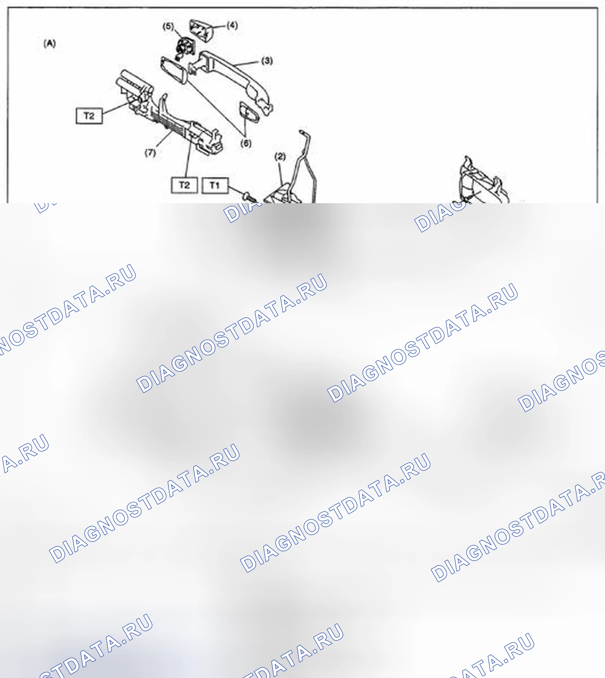 Рис. 8: ДВЕРНОЙ ЗАМОК В СБОРЕ. Subaru Impreza GH