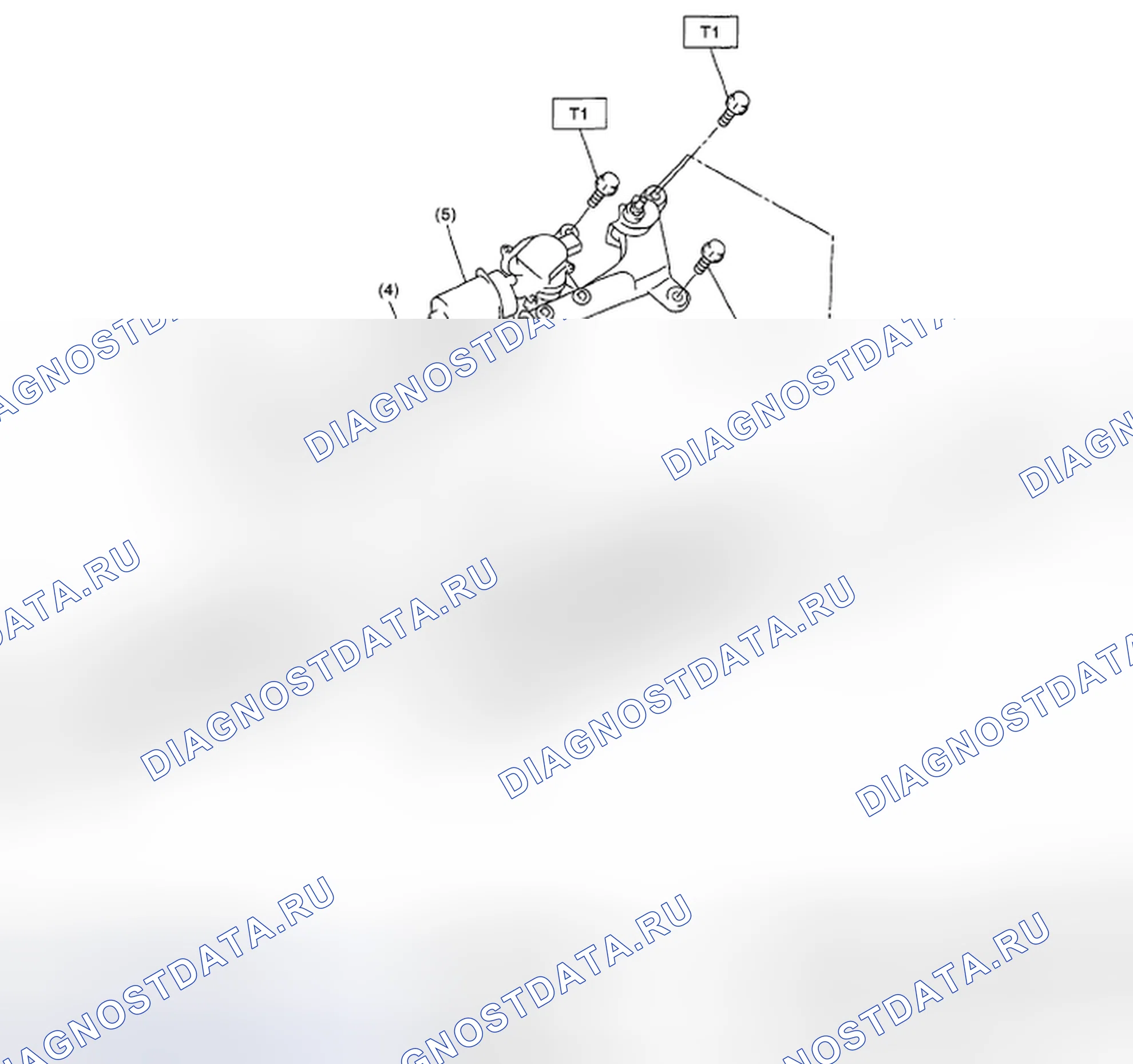Рис. 5: ПЕРЕДНИЙ СТЕКЛООЧИСТИТЕЛЬ. Subaru Legacy BL/BP рестайлинг