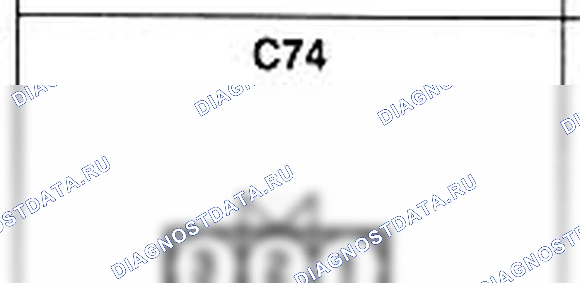 Распиновка разъёма C74 — жгута управления. Hyundai H-1 A1
