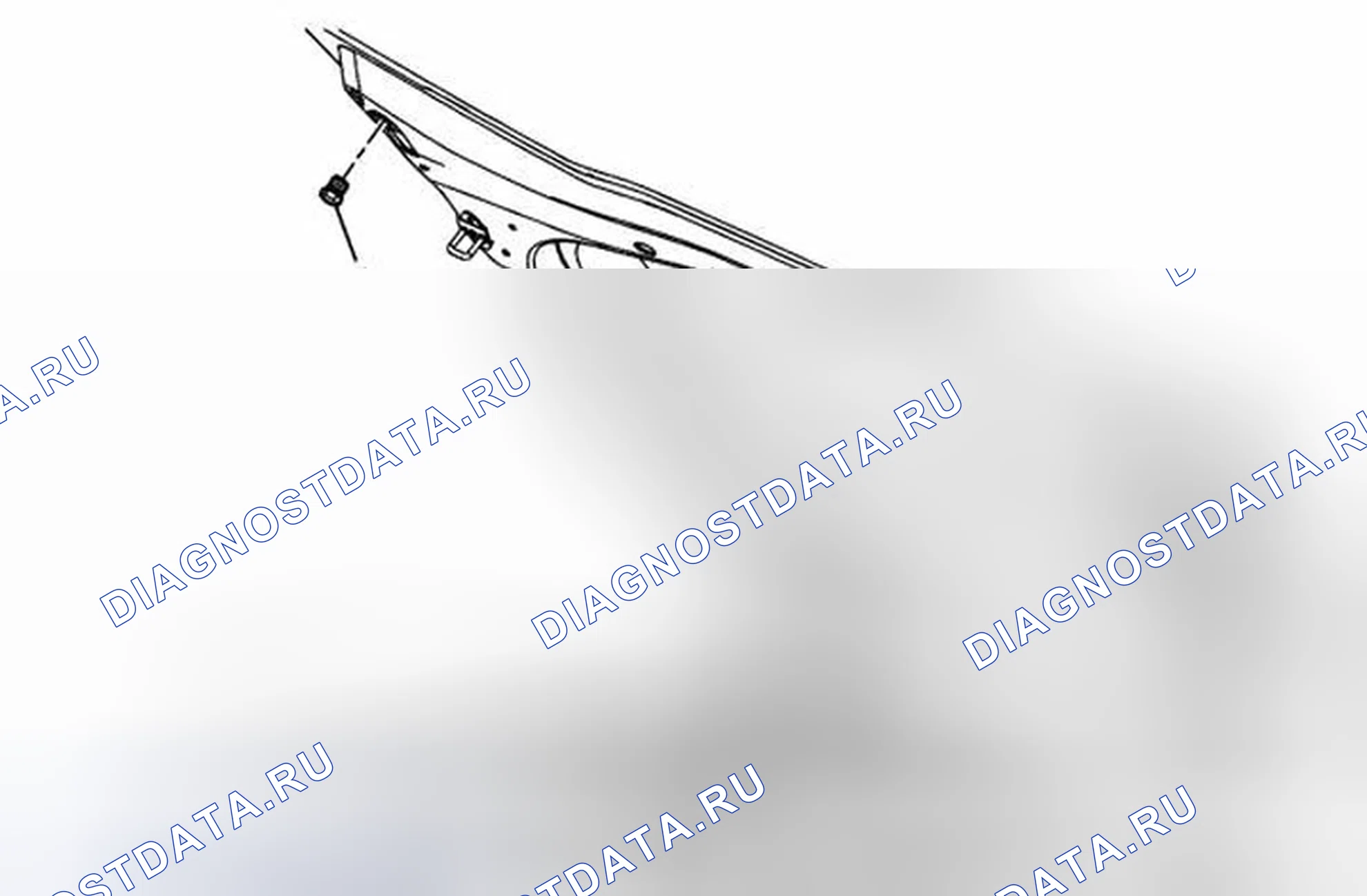 Рис. 15: Замена бампера капота. Chevrolet Corvette C6