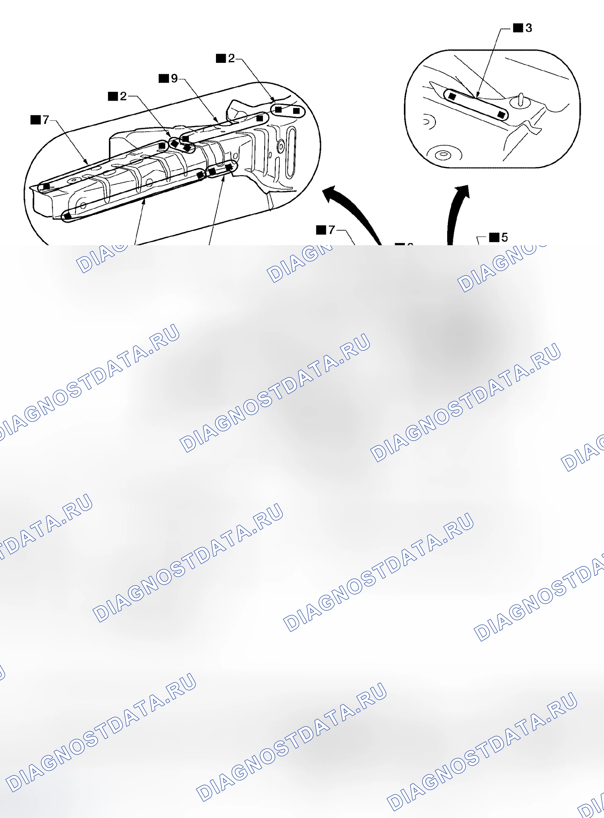 Рис. 28: КРОМКА ТРУБЫ. Nissan Altima L31 рестайлинг