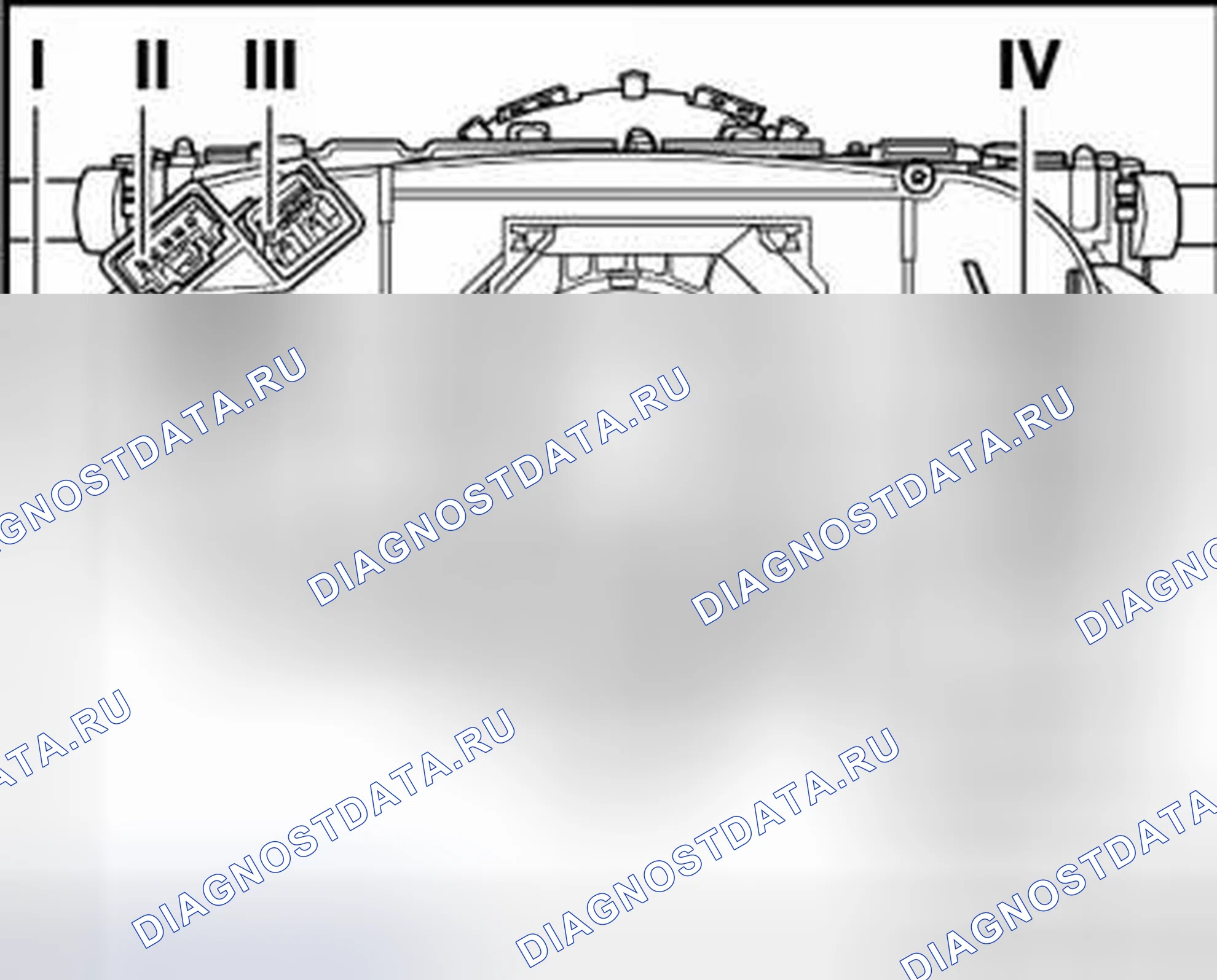 Рис. 9: НАЗНАЧЕНИЕ РАЗЪЕМОВ ПЕРЕКЛЮЧАТЕЛЯ РУЛЕВОЙ КОЛОНКИ. Volkswagen Touareg I рестайлинг