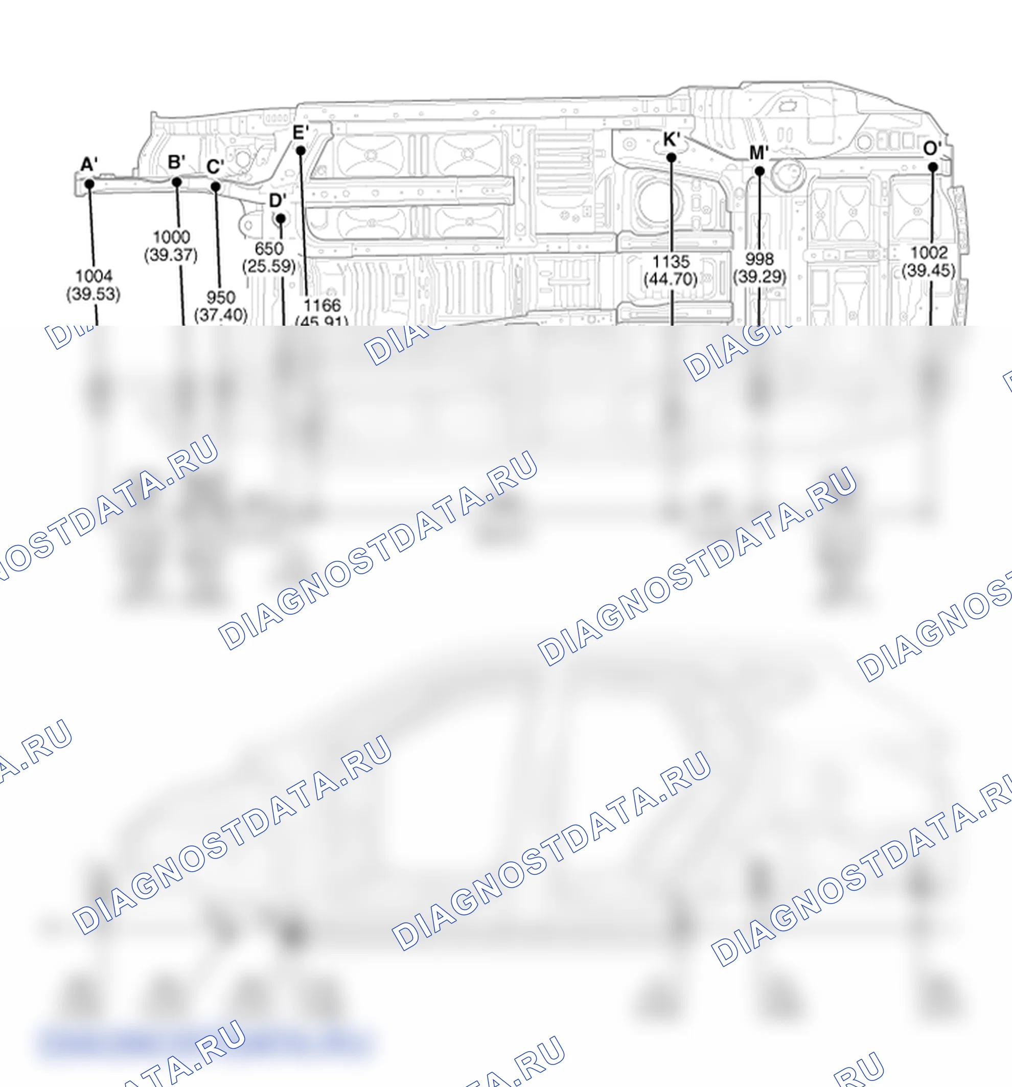 Под кузовом. Hyundai Santafe Sport DMA