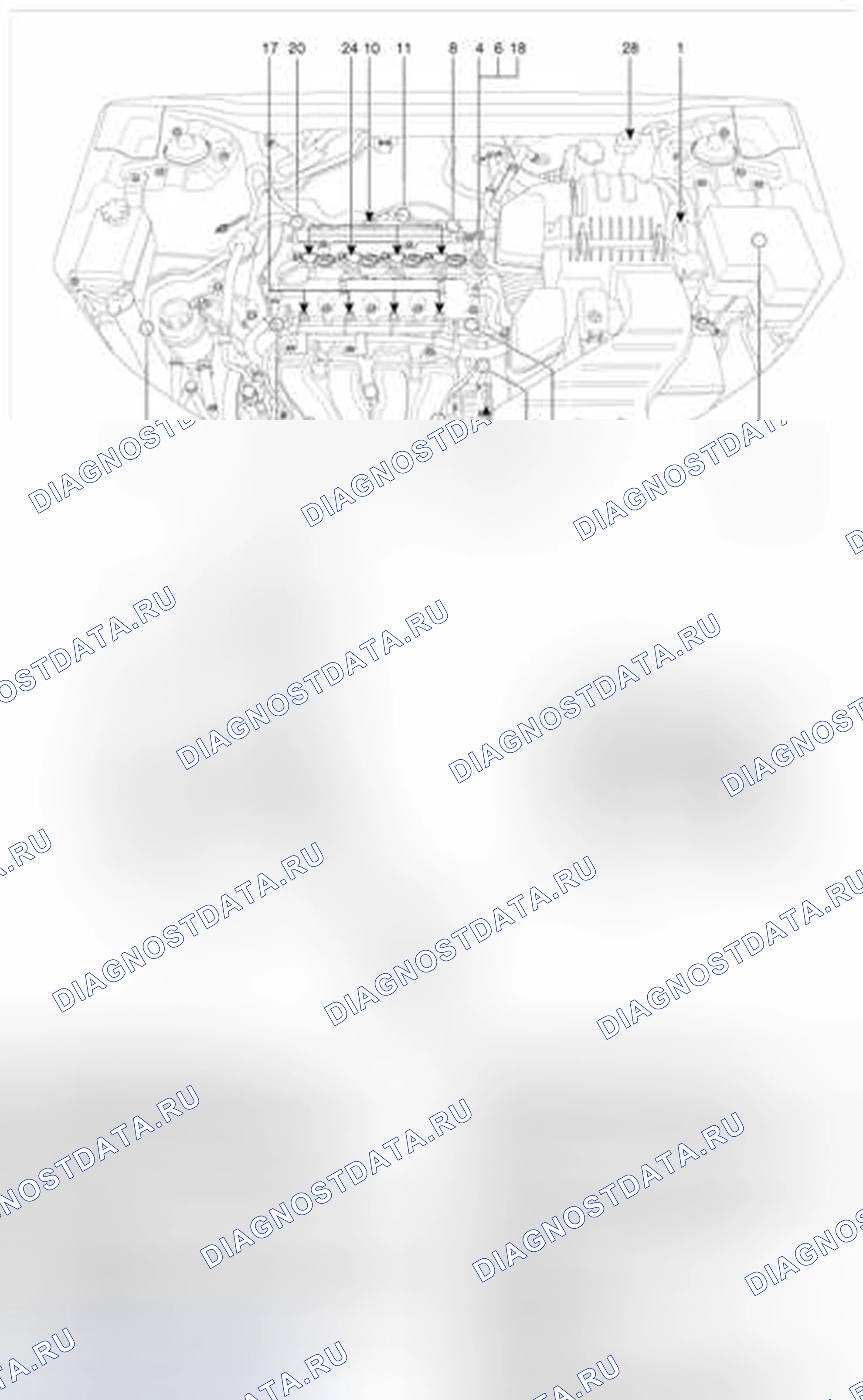 Рис. 65: Расположение компонентов. Geely SC7 I