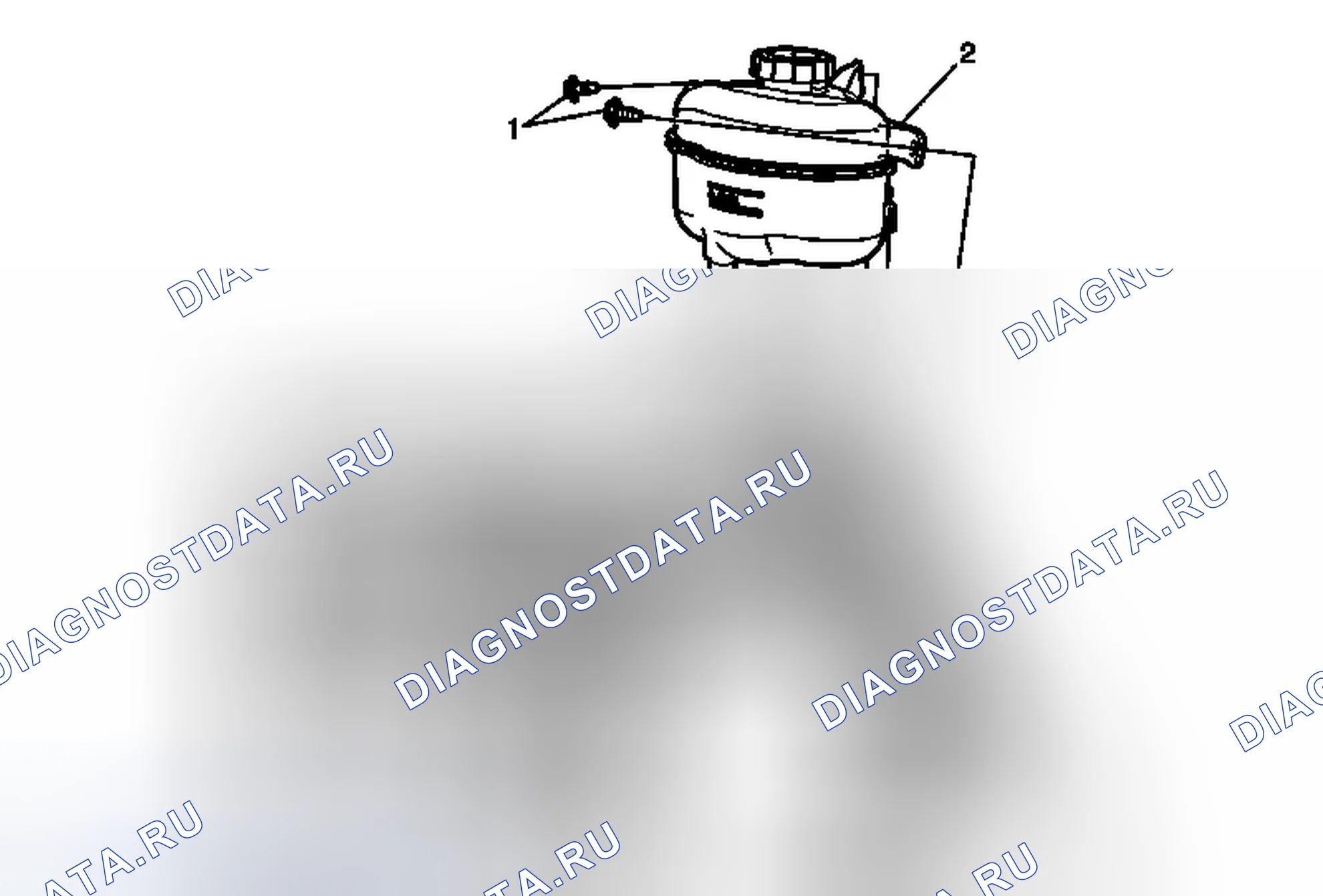 Рис. 33: Замена уравнительного резервуара радиатора. Chevrolet Equinox II