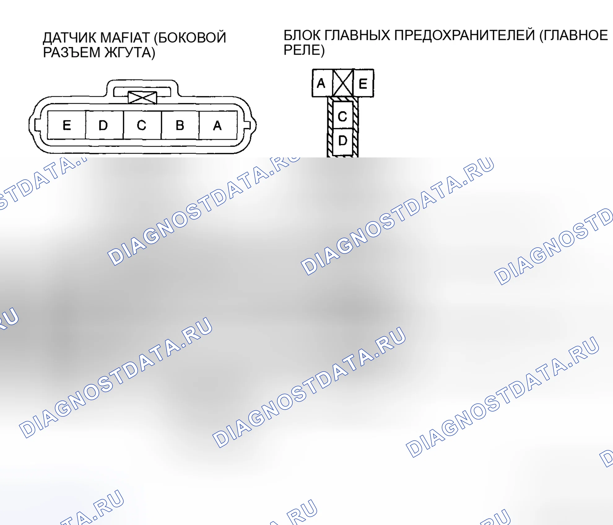Рис. 43: Проверка обрыва / короткого замыкания цепи. Mazda 5 I