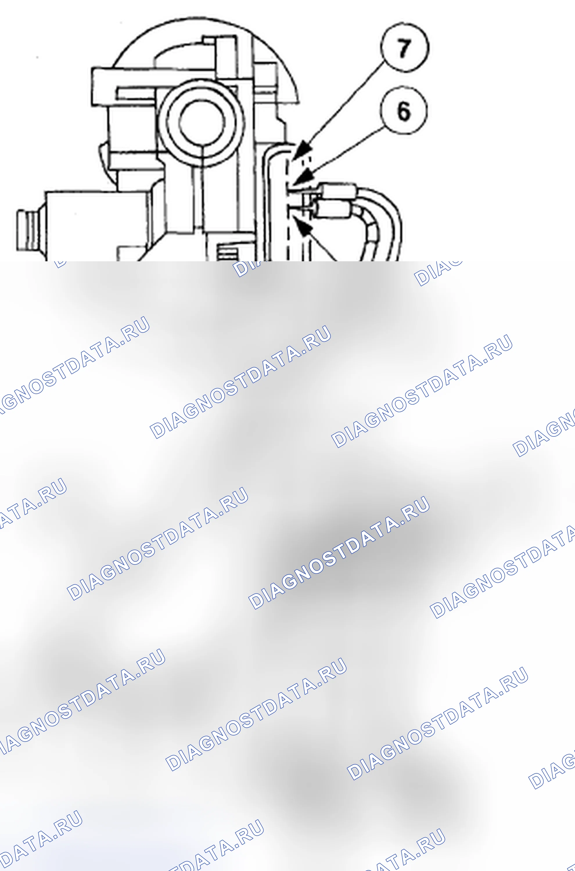 Рис. 6: Реле насоса омывателя (интегральное). Mazda Tribute II