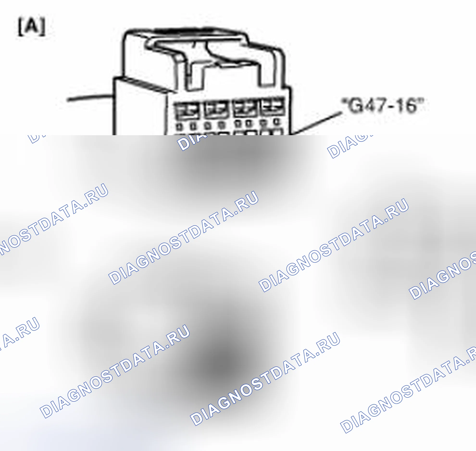 Рис. 228: Проверка напряжения между клеммами " G47-16 " или " G46-11 " разъема SDM и массы корпуса. Suzuki Grand Vitara II рестайлинг 2