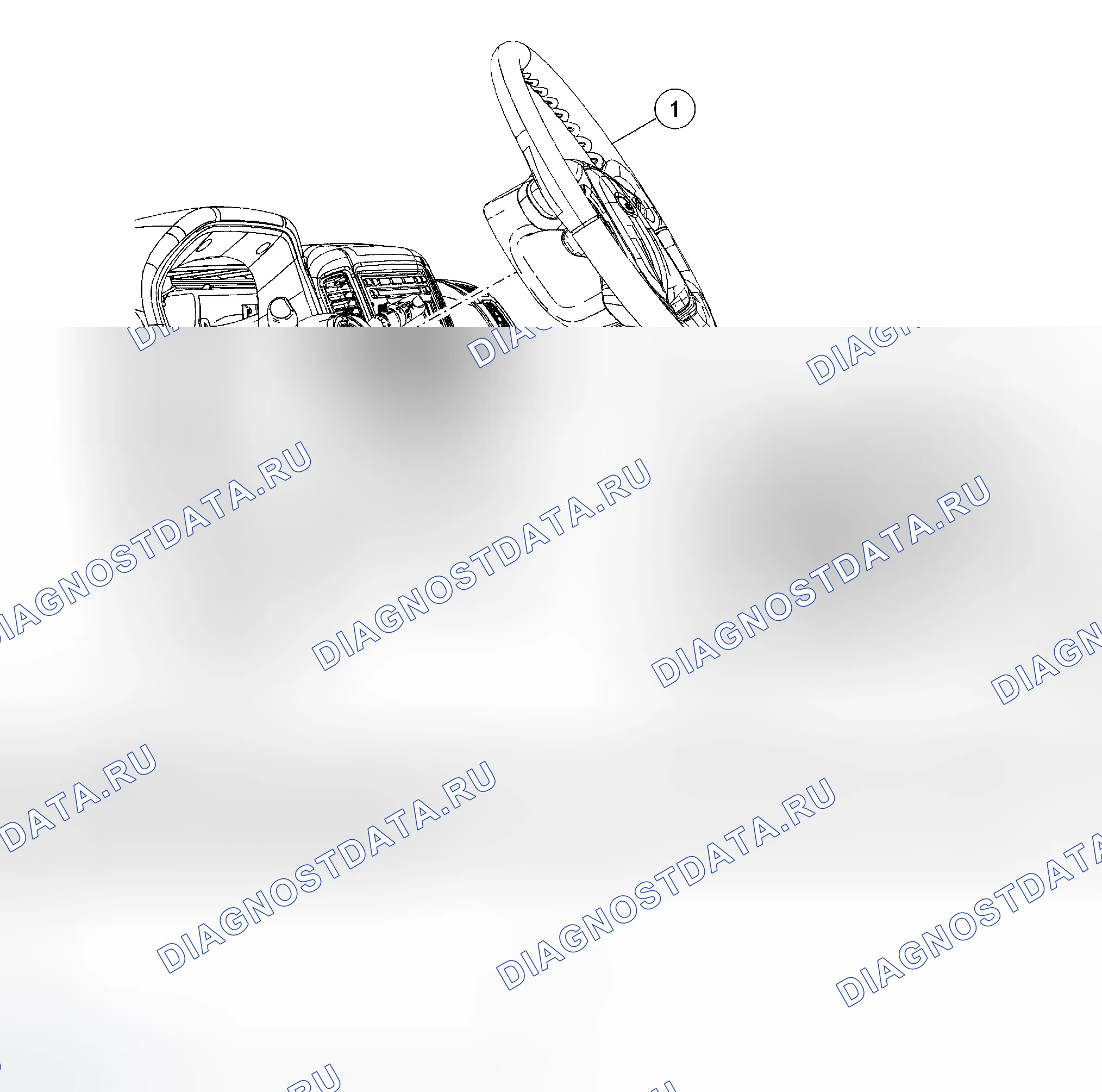 Рис. 140: Модуль подушки безопасности водителя. Hyundai Matrix I