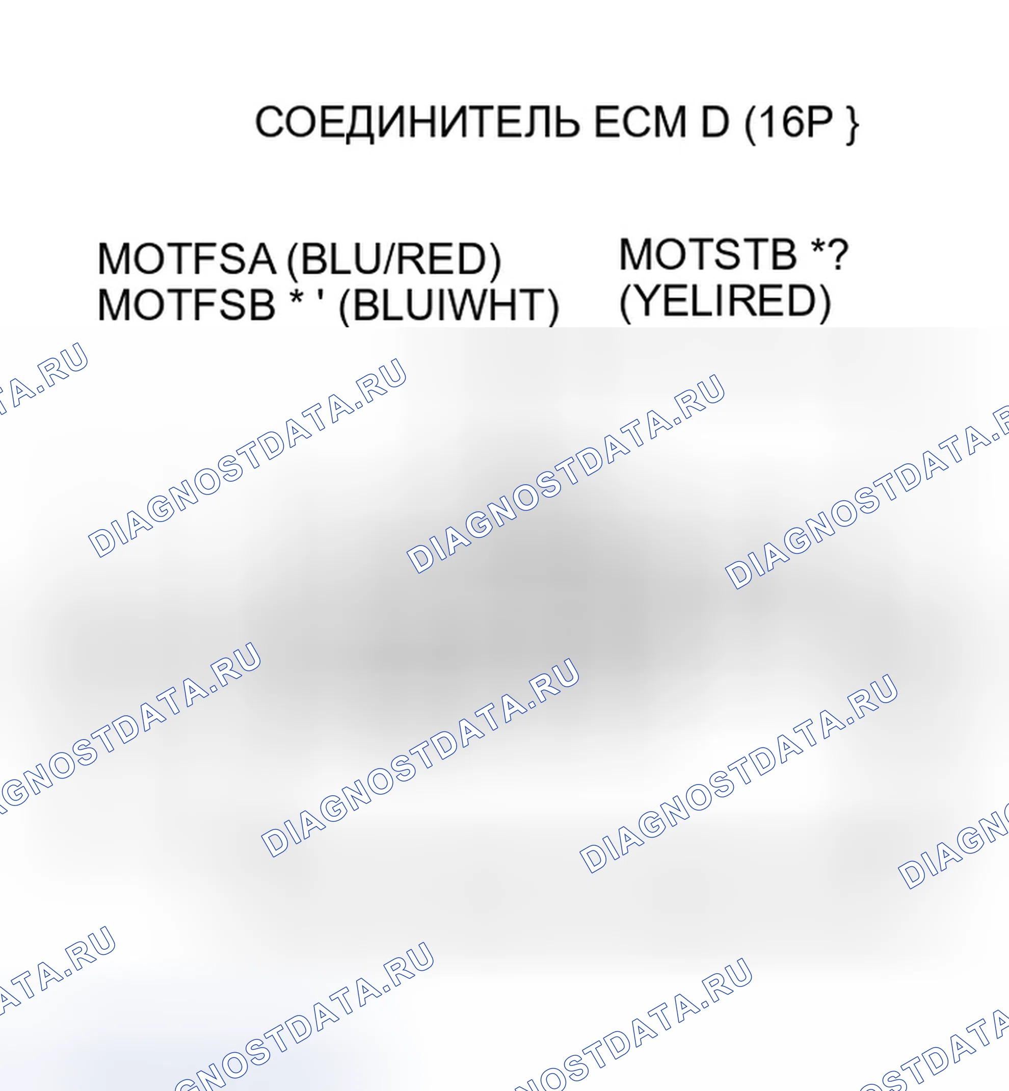 Рис. 196: расшифровка кода ошибки P1644: Неисправность сигнала модуля управления двигателем MOTFSA; расшифровка кода ошибки P1645: Модуль управления двигателем MOTFSB Si. Honda Insight ZE1