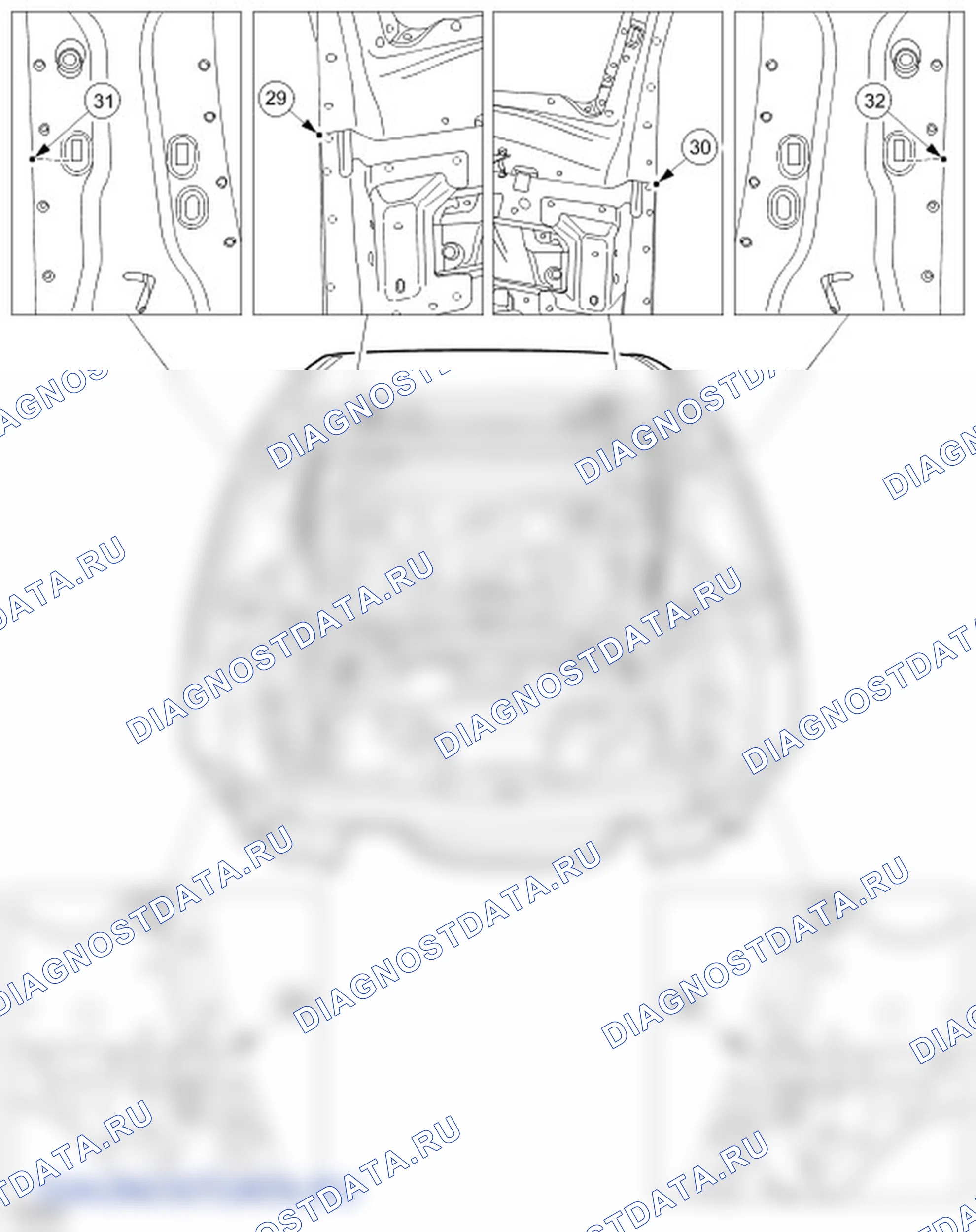 Как проверить зазоры рамы. Ford C-MAX I рестайлинг