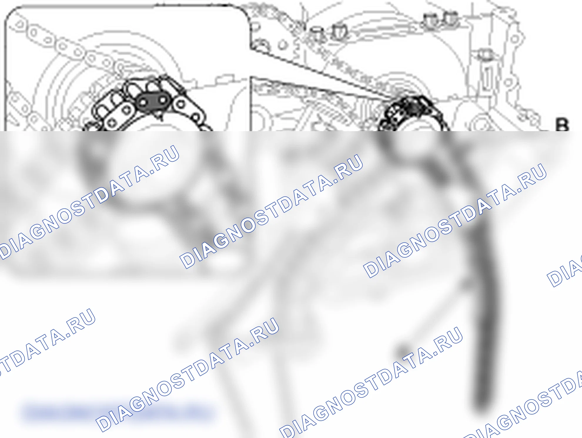 Установка цепи ГРМ. Hyundai Genesis(Bh)-U.S. I