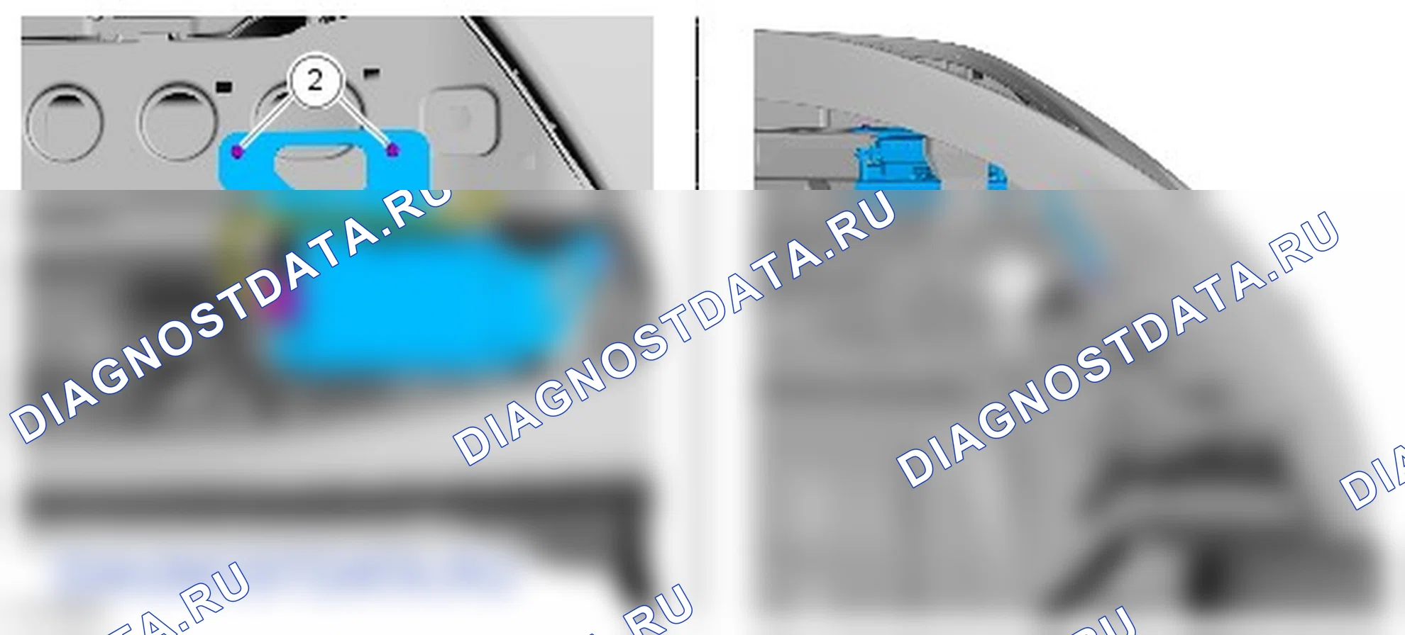 Как снять и установить блок радара предупреждения о приближении к препятствию. Ford Grand C-MAX II