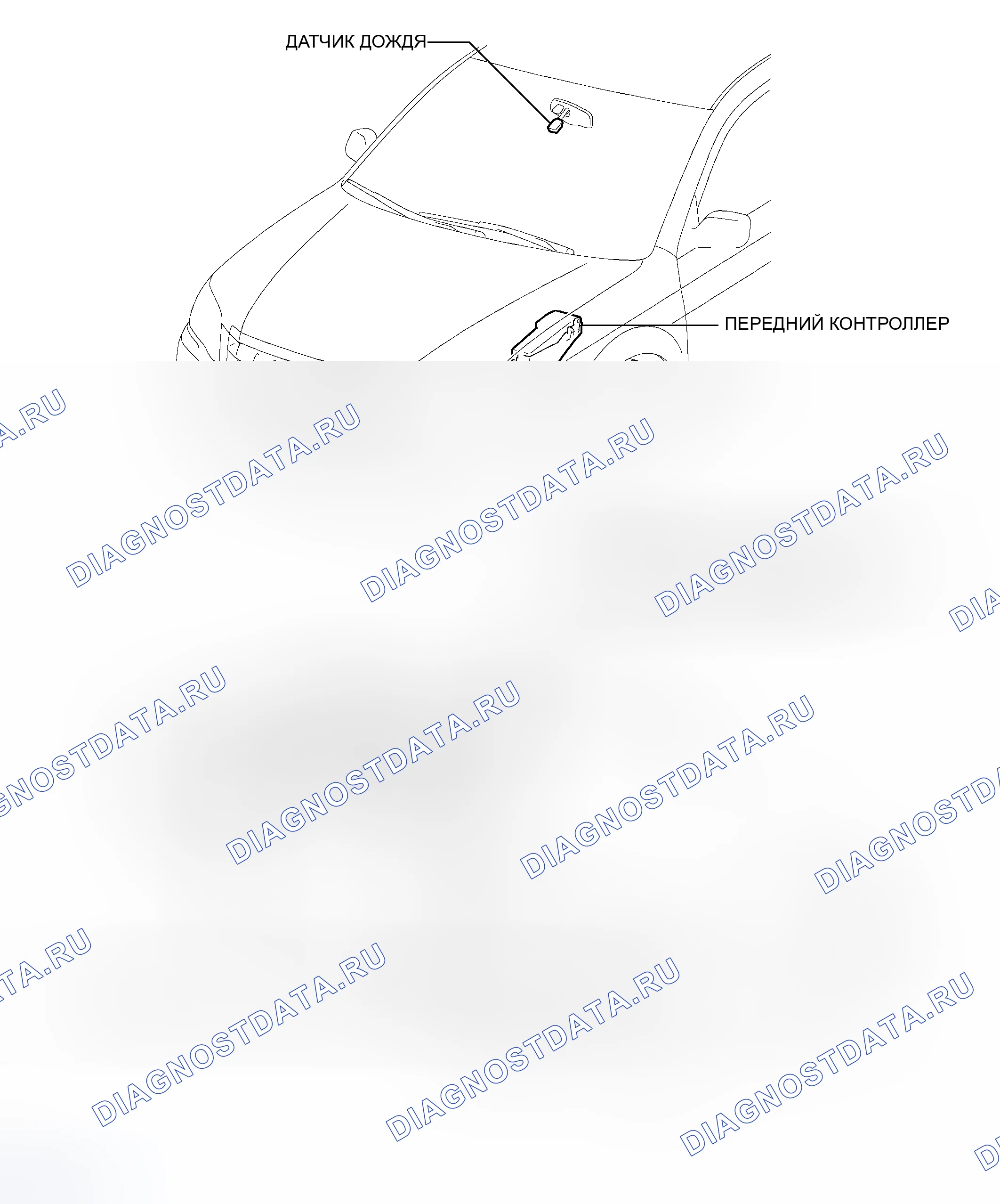Рис. 292: РАСПОЛОЖЕНИЕ ДЕТАЛЕЙ. Toyota Avalon XX30