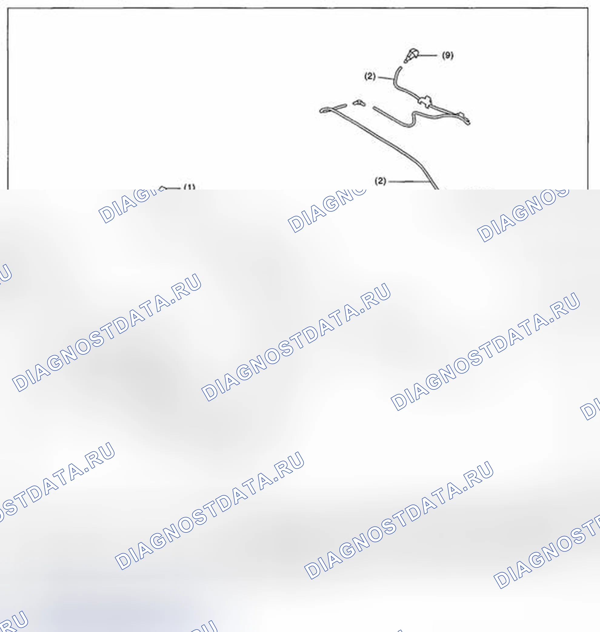 Рис. 3: БАК ПРОМЫВНОГО АППАРАТА. Subaru Legacy BM/BR