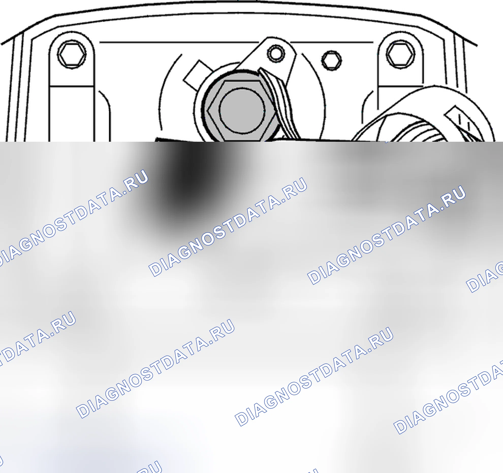 Рис. 35: Когда рулевое колесо правильно выровнено. Volvo C70 I