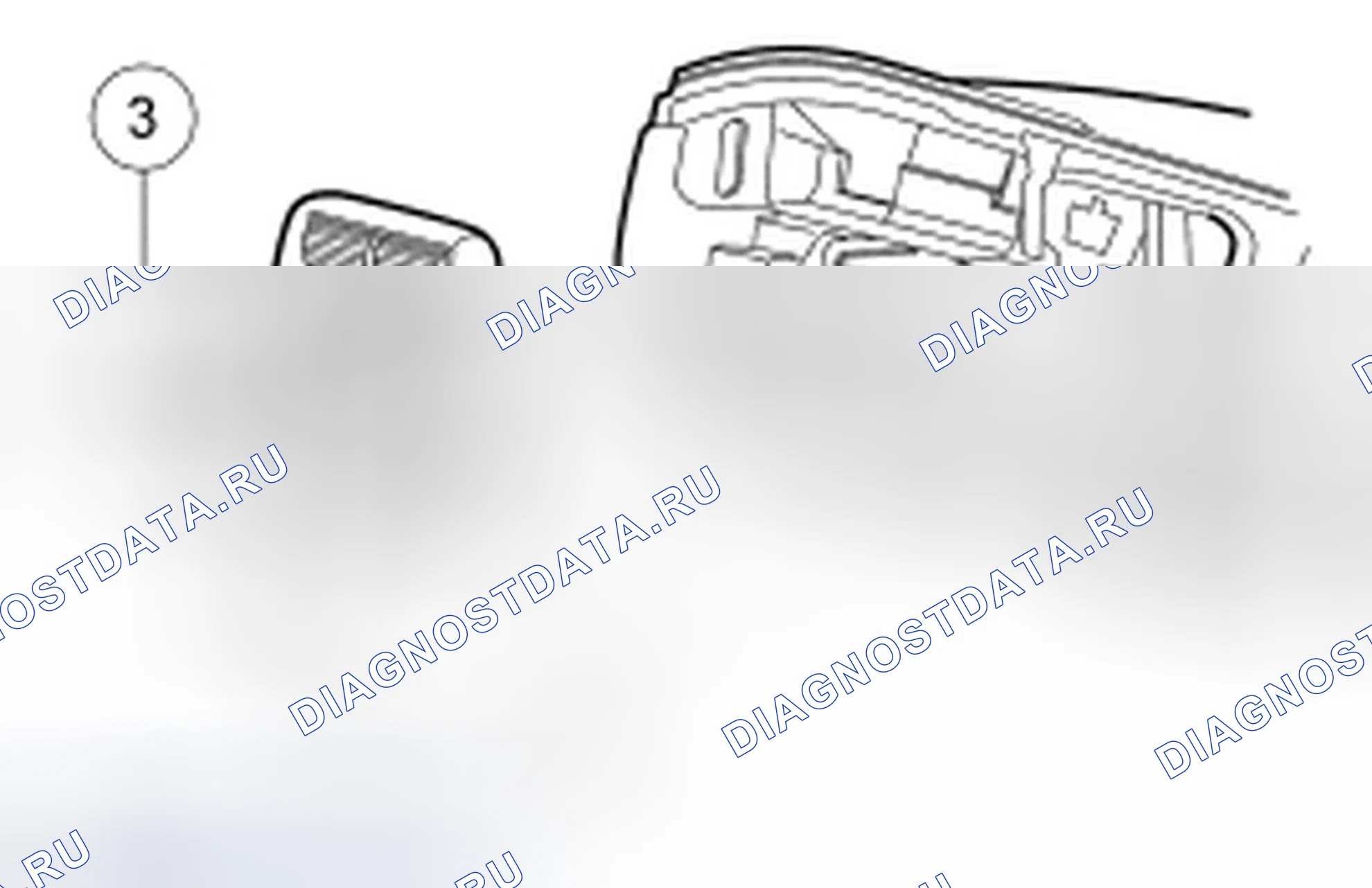 Рис. 36: Отделочная панель центра приборной панели. Ford Ranger II