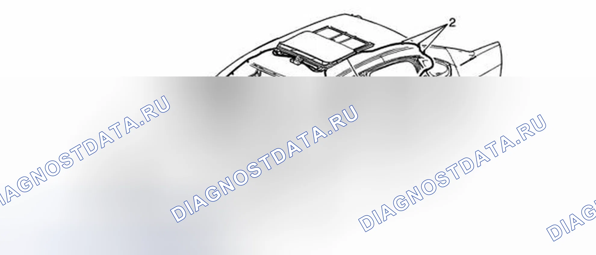 Рис. 3: Замена заднего дренажного шланга корпуса люка. Chevrolet Impala IX
